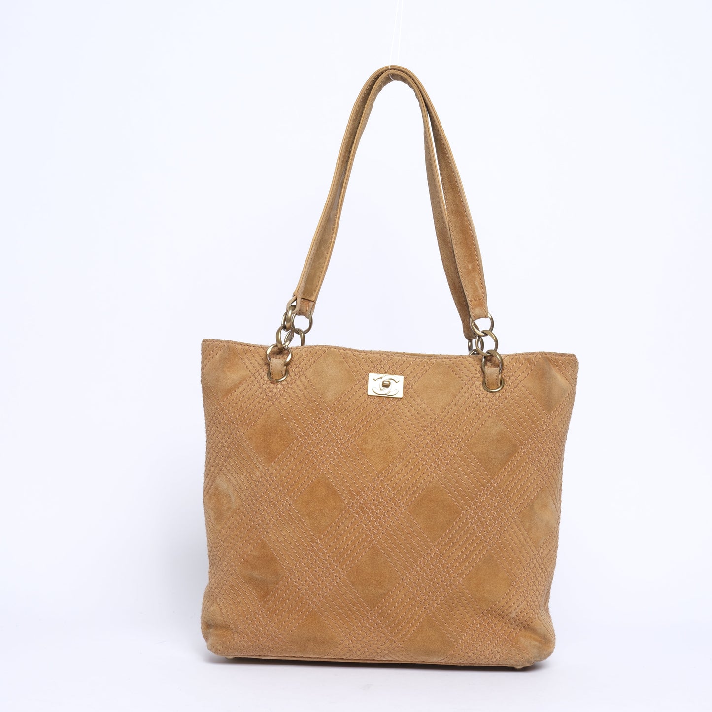 Chanel Brown Suede Wild Stitch Tote Bag GHW