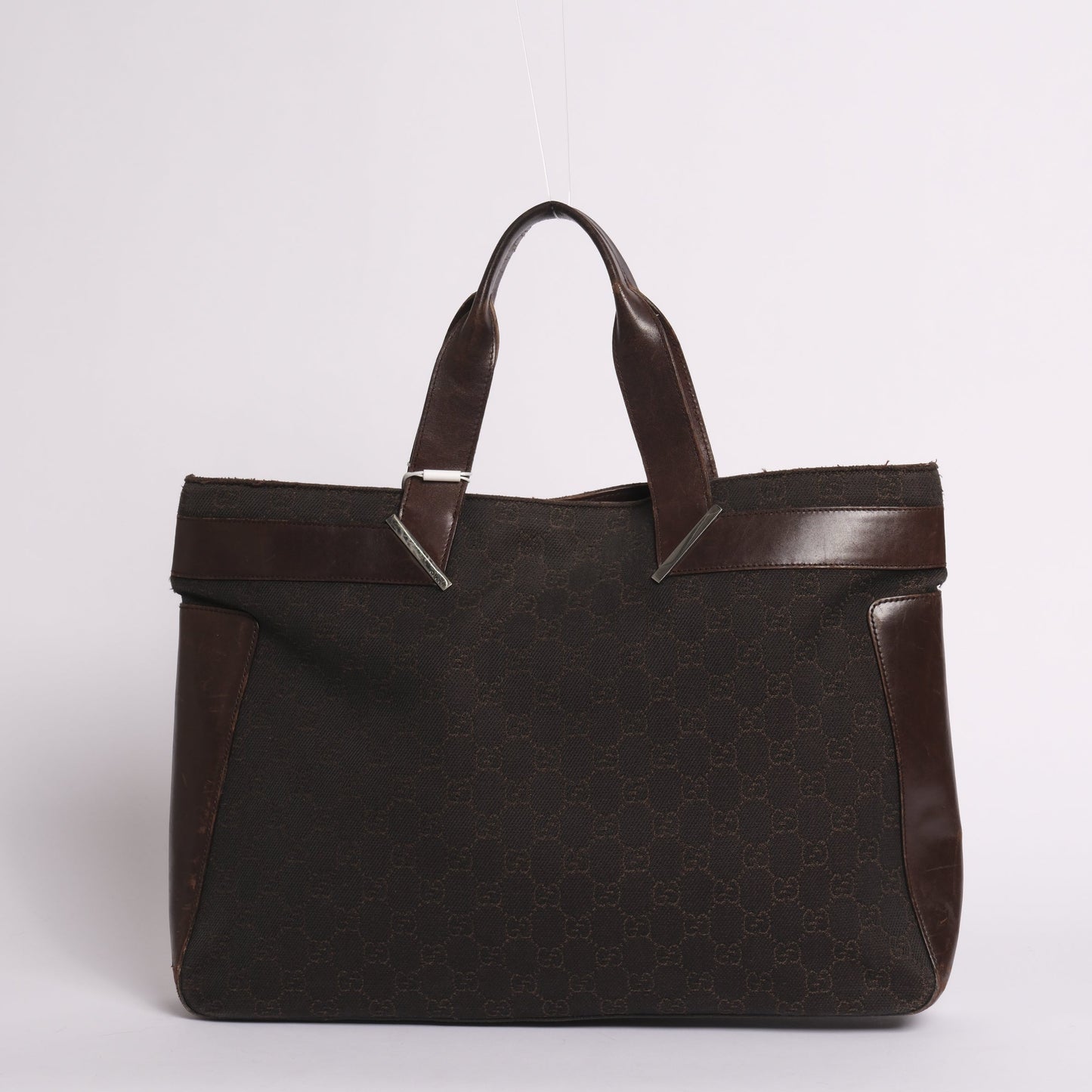Gucci Dark Brown Monogram Tote Bag