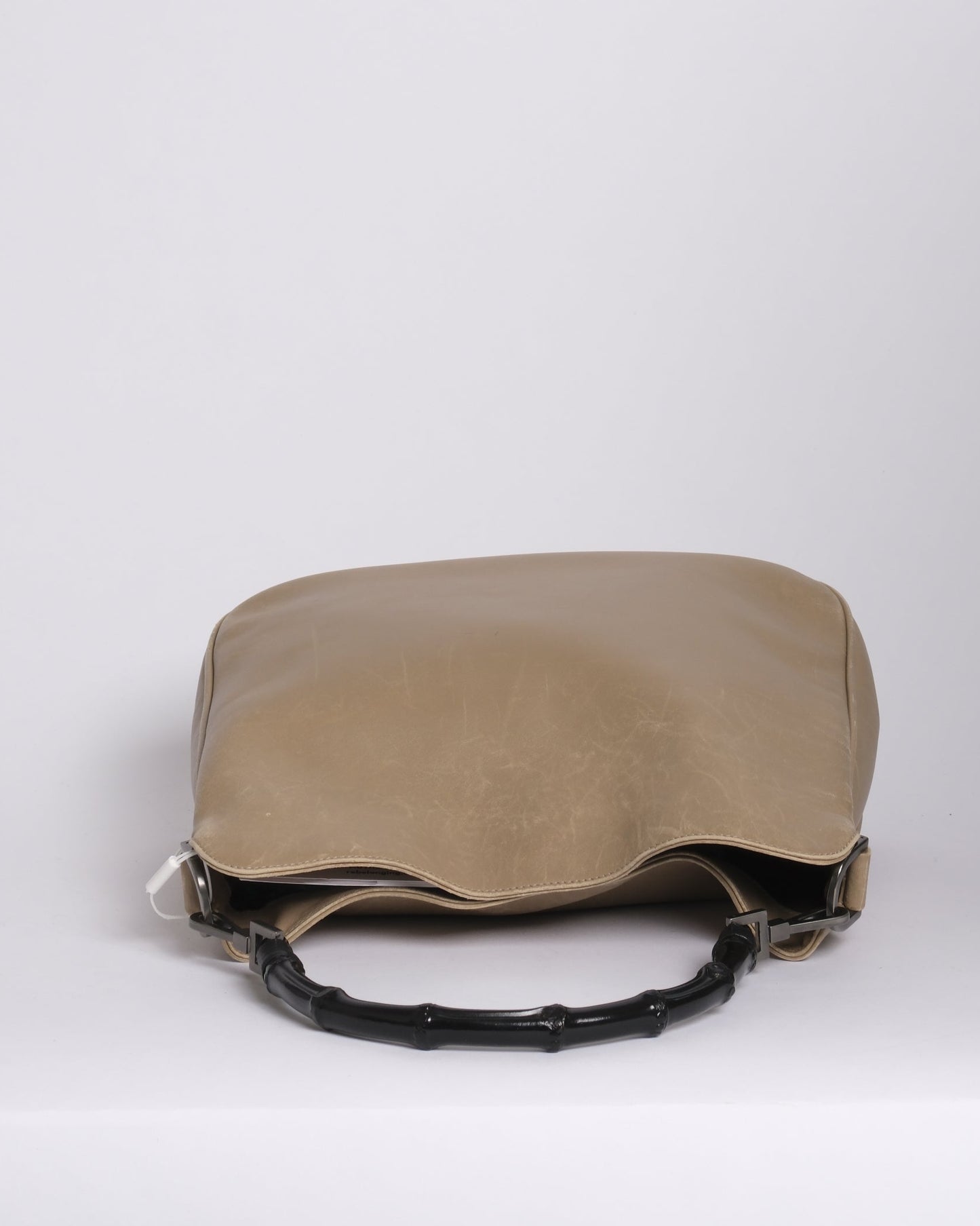 Gucci Tom Ford Era Brown Leather Bamboo Handle Tote Bag
