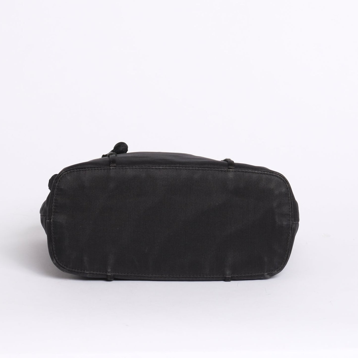 Prada Black Organza Embroidered Floral Shoulder Bag