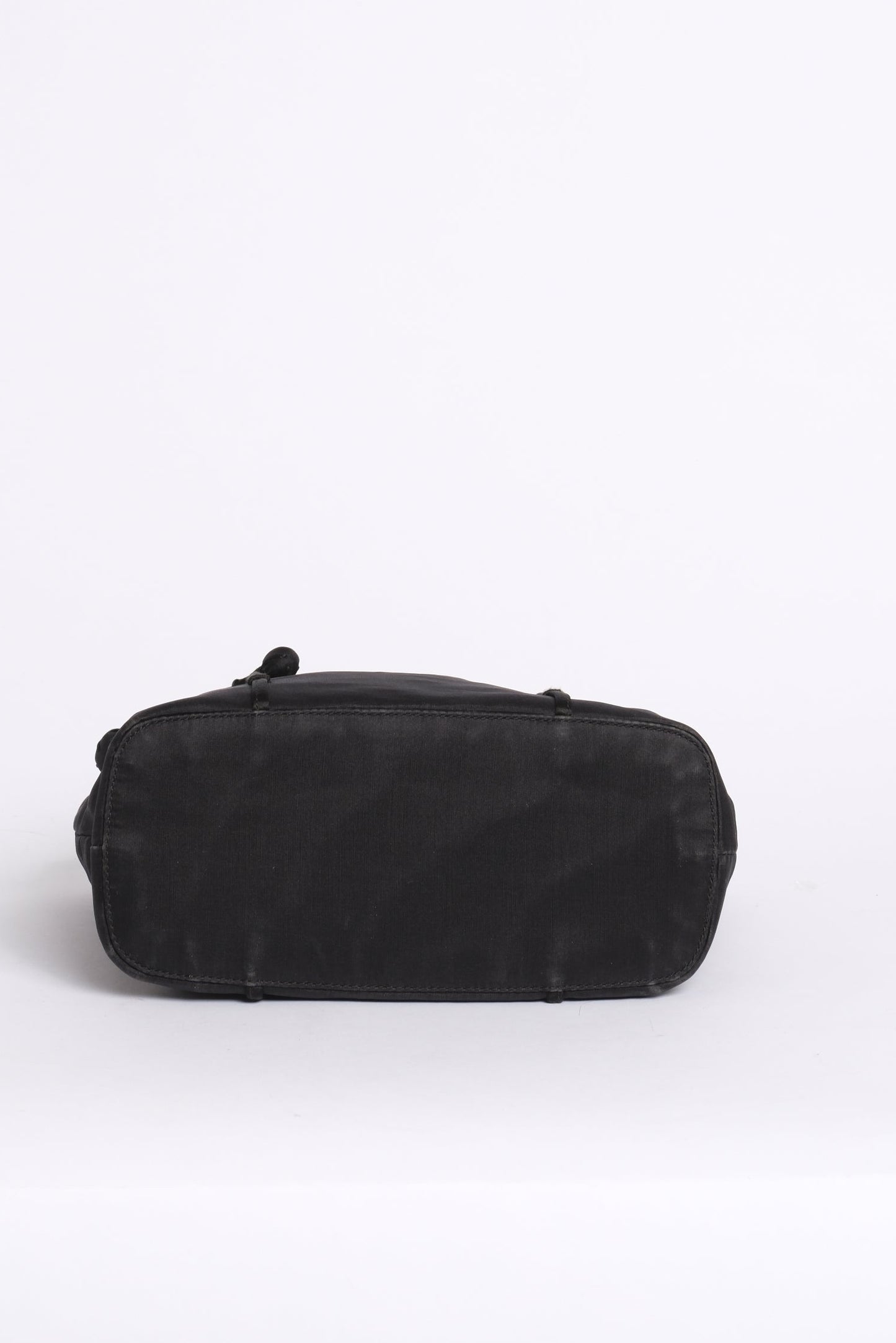 Prada Black Organza Embroidered Floral Shoulder Bag