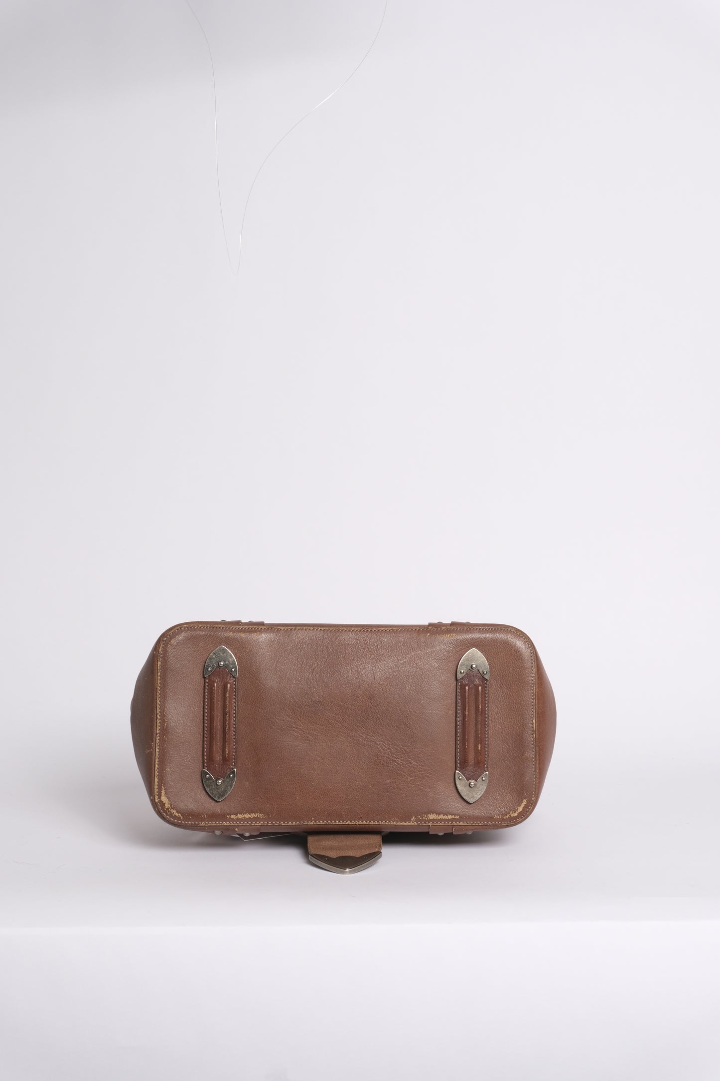 Christian Dior Brown Leather Jeanne Frame Shoulder Bag
