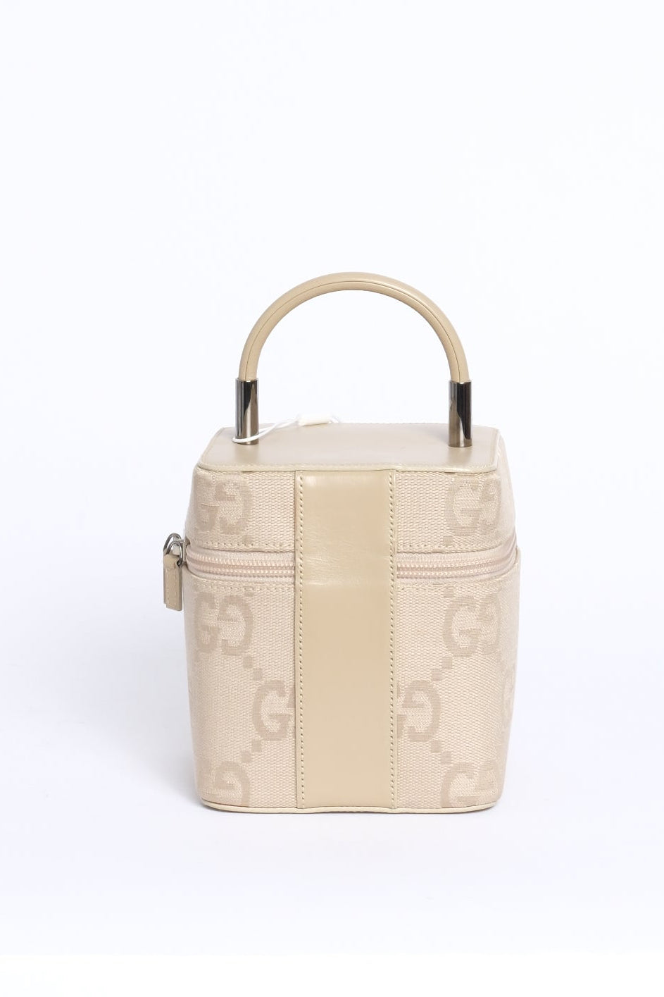 Gucci Beige Monogram Box Top Handle Bag