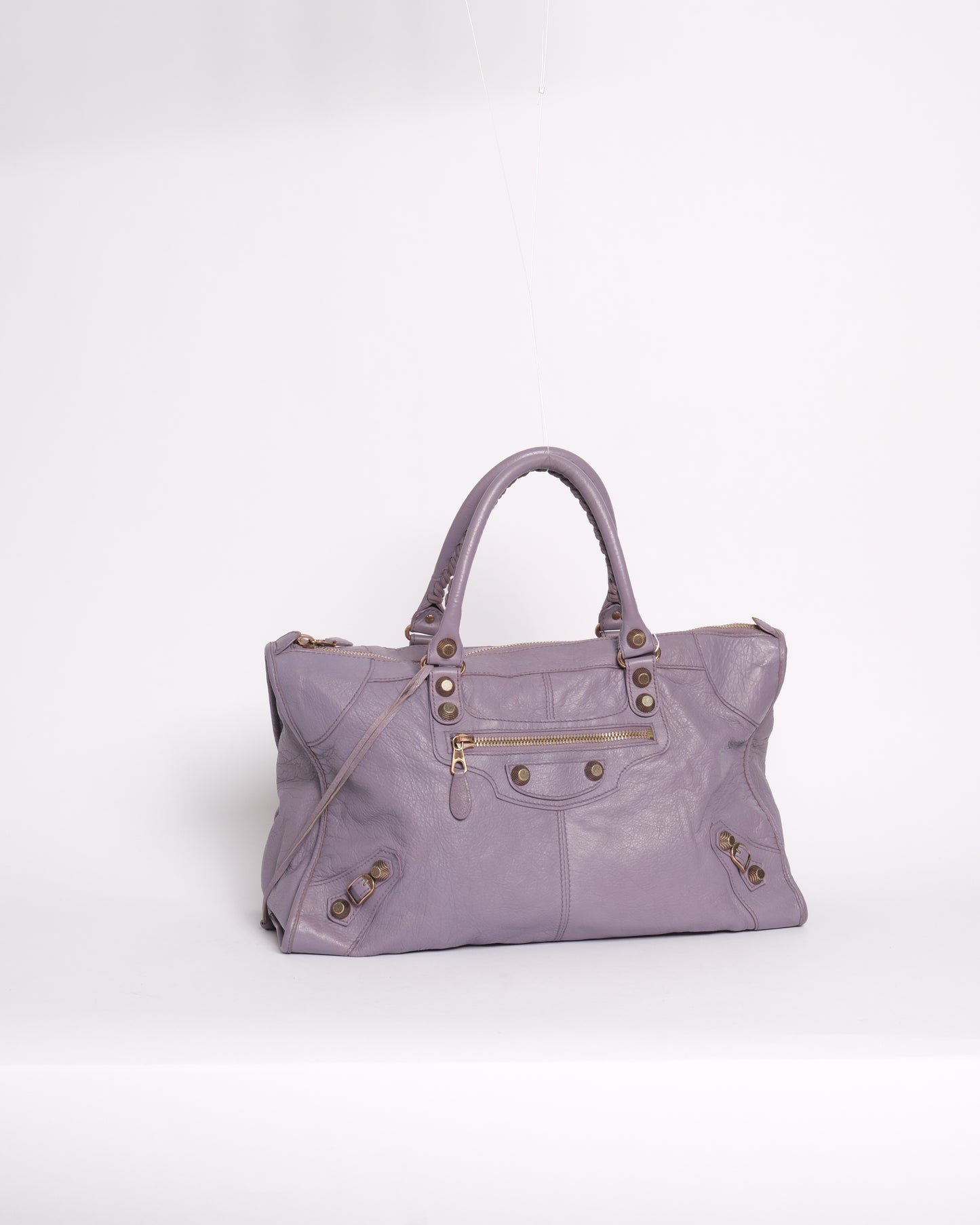 Balenciaga Purple Velo Work Bag