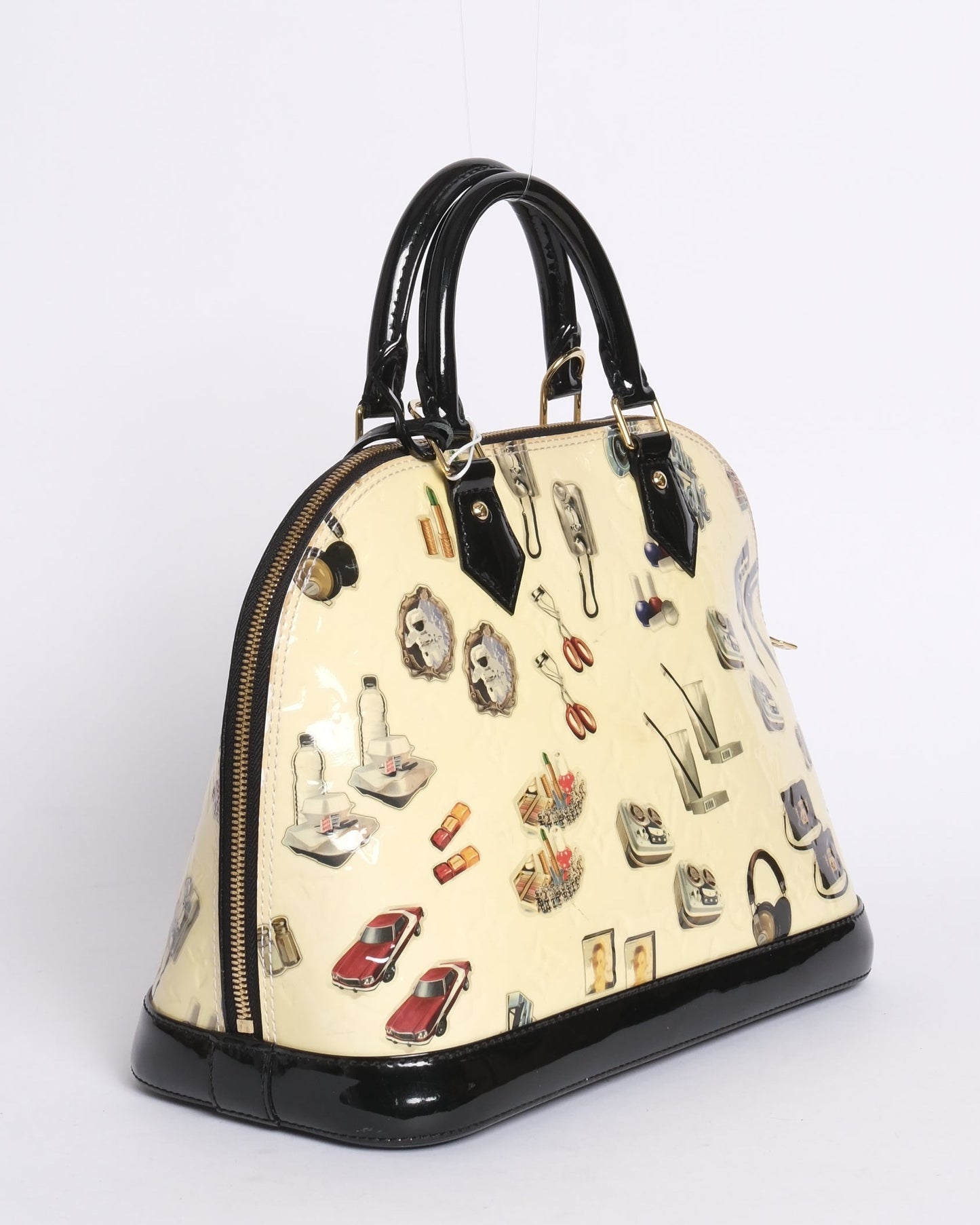 Louis Vuitton ‘Stickers’ Vernis Monogram Patent Leather Alma PM