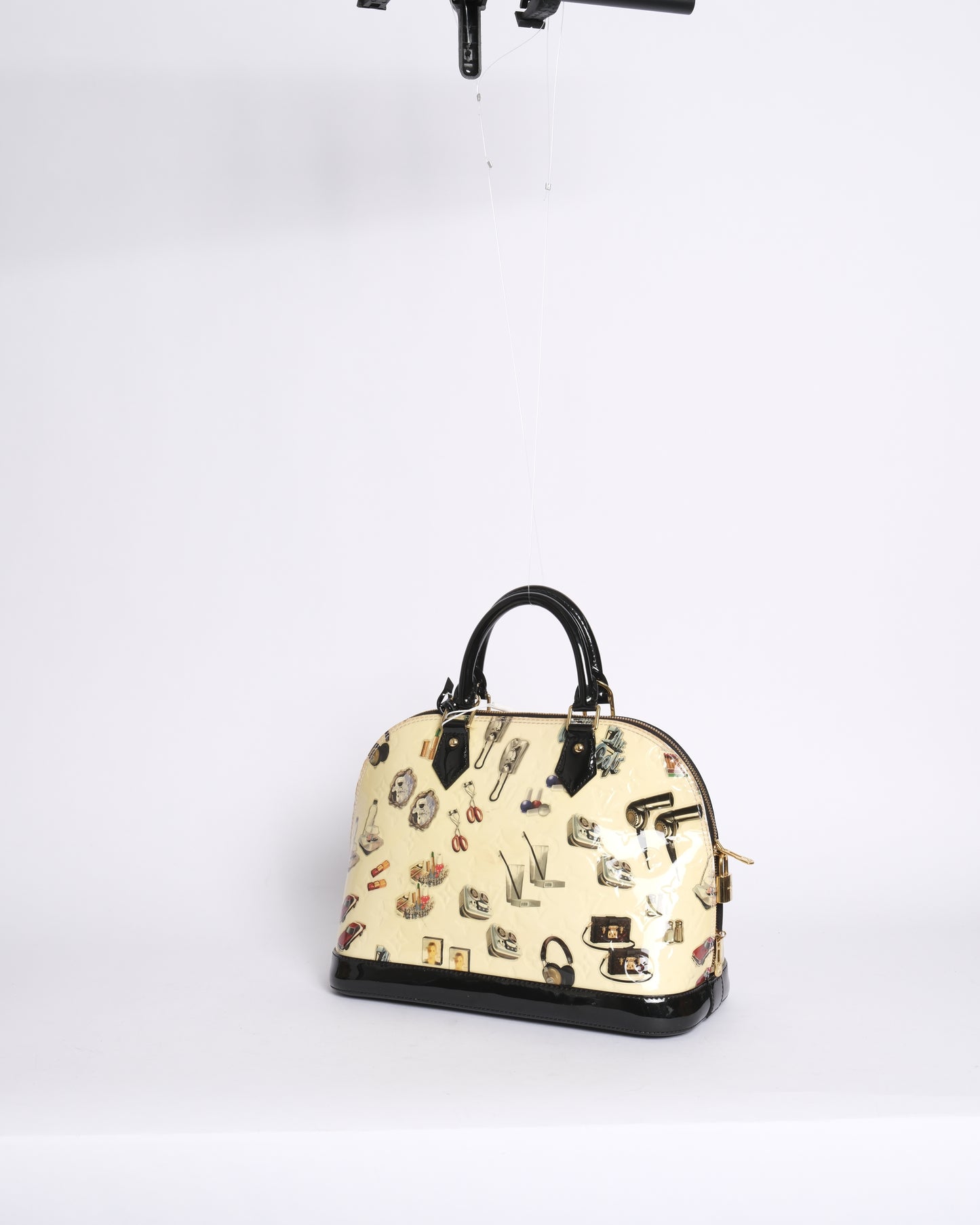 Louis Vuitton ‘Stickers’ Vernis Monogram Patent Leather Alma PM