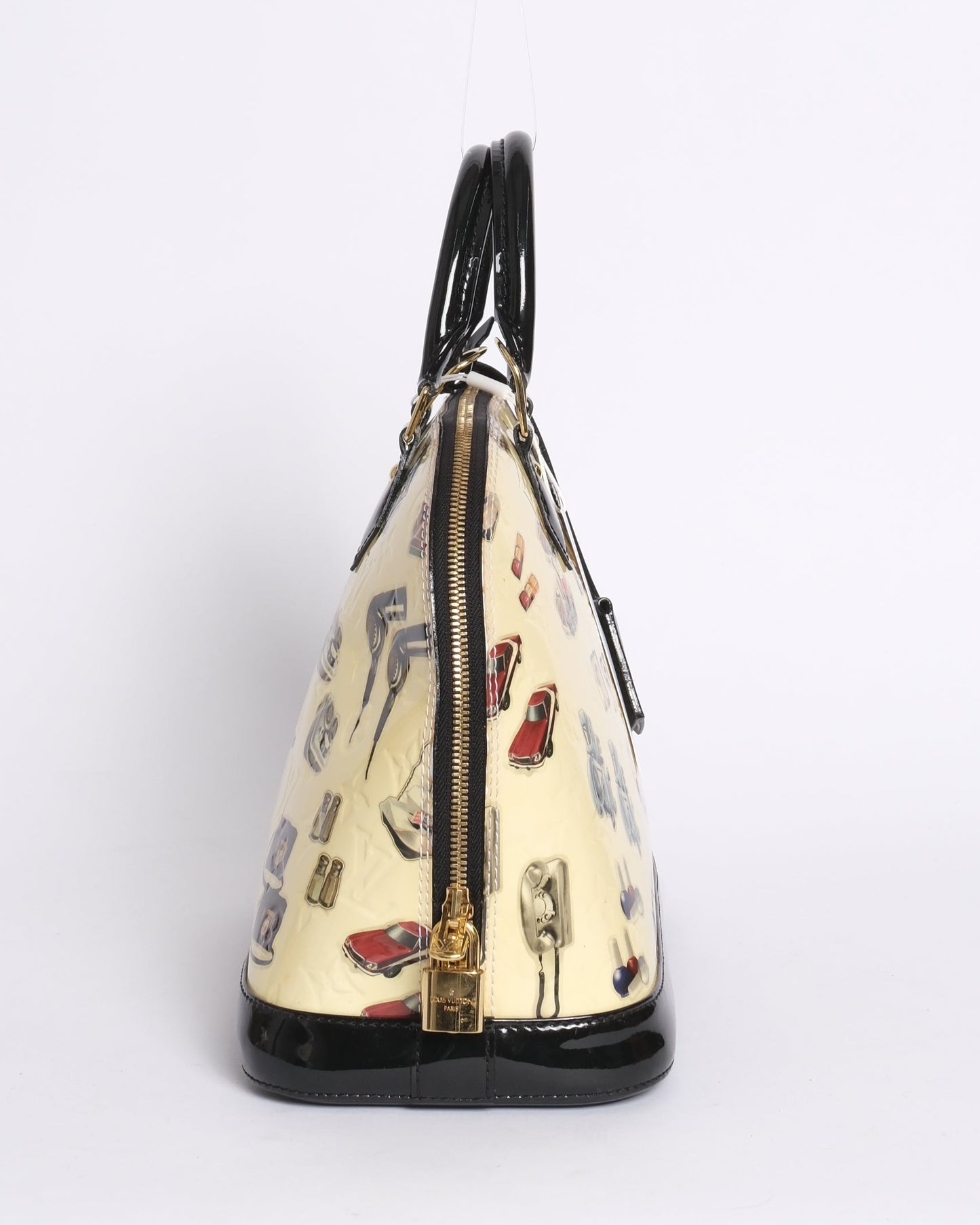 Louis Vuitton ‘Stickers’ Vernis Monogram Patent Leather Alma PM