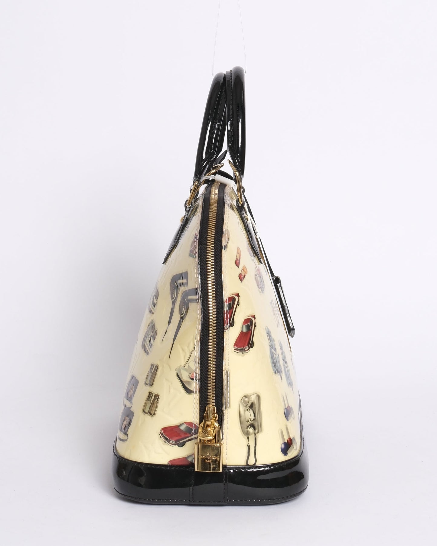 Louis Vuitton ‘Stickers’ Vernis Monogram Patent Leather Alma PM