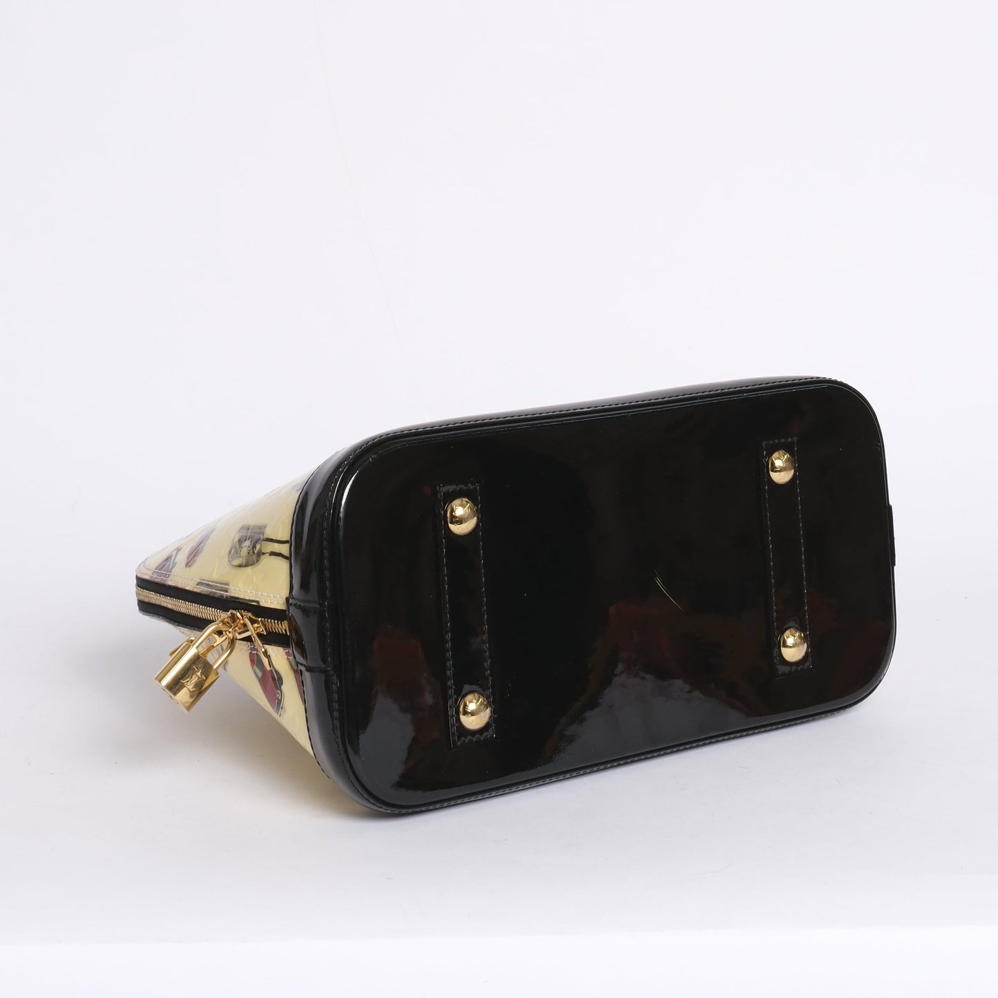Louis Vuitton ‘Stickers’ Vernis Monogram Patent Leather Alma PM