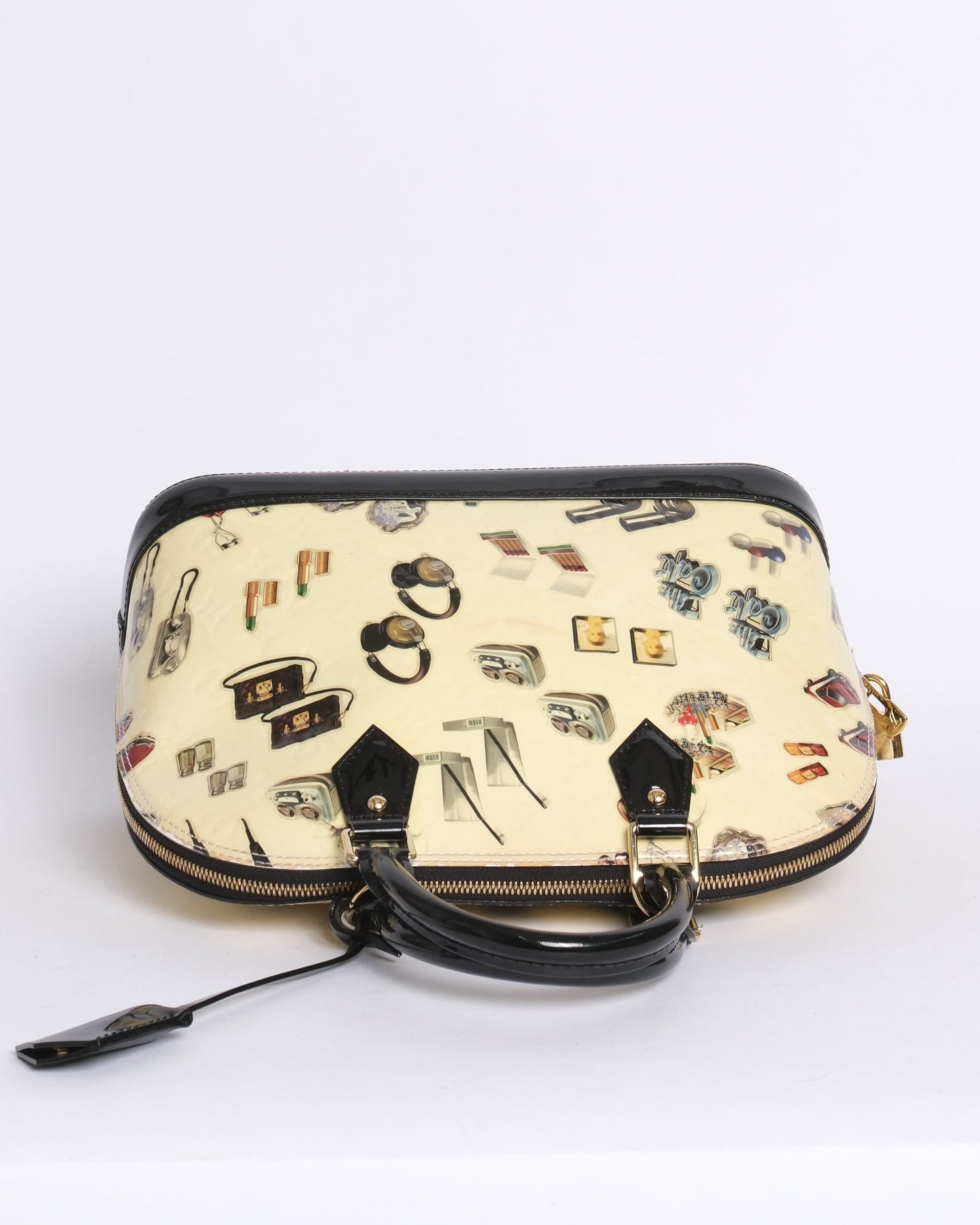 Louis Vuitton ‘Stickers’ Vernis Monogram Patent Leather Alma PM