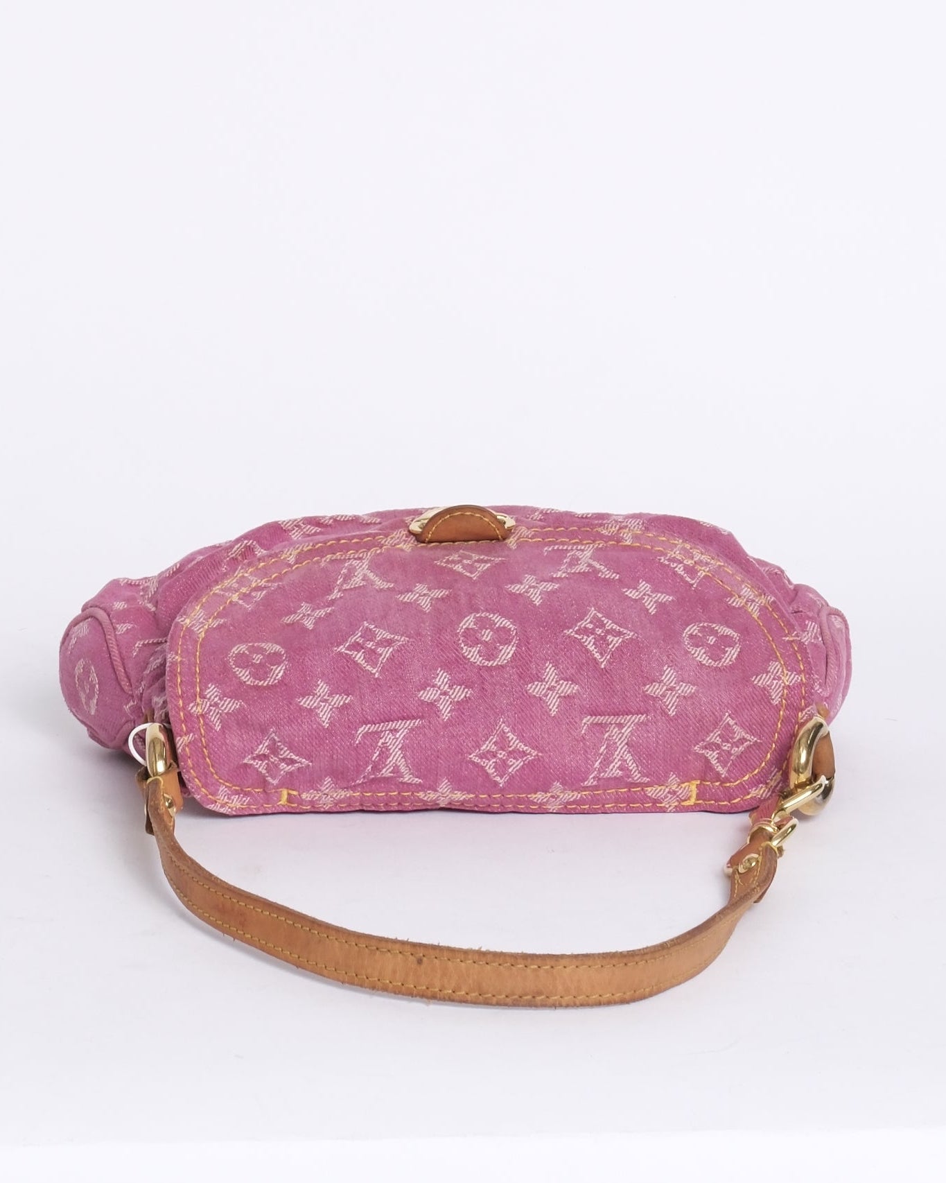 Louis Vuitton Pink Denim Monogram Pleaty Bag