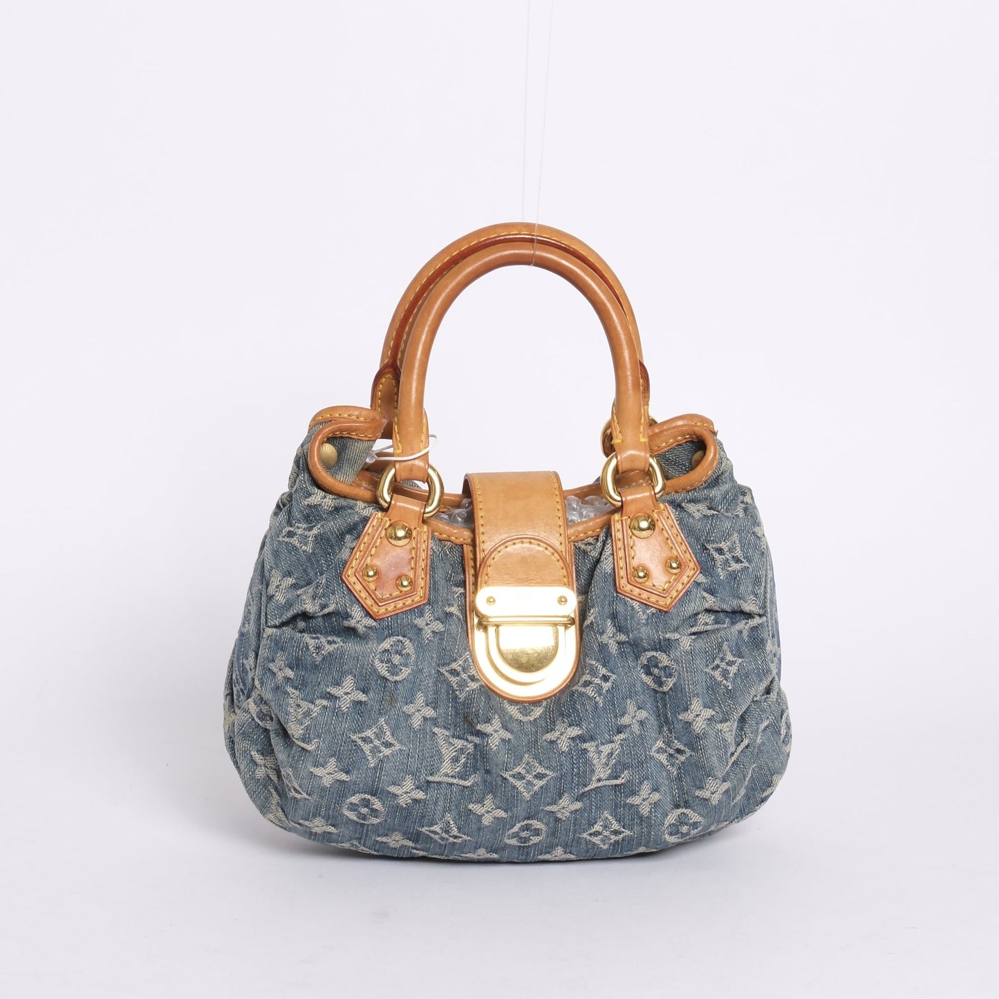 Louis Vuitton Denim Monogram Pleaty Handbag