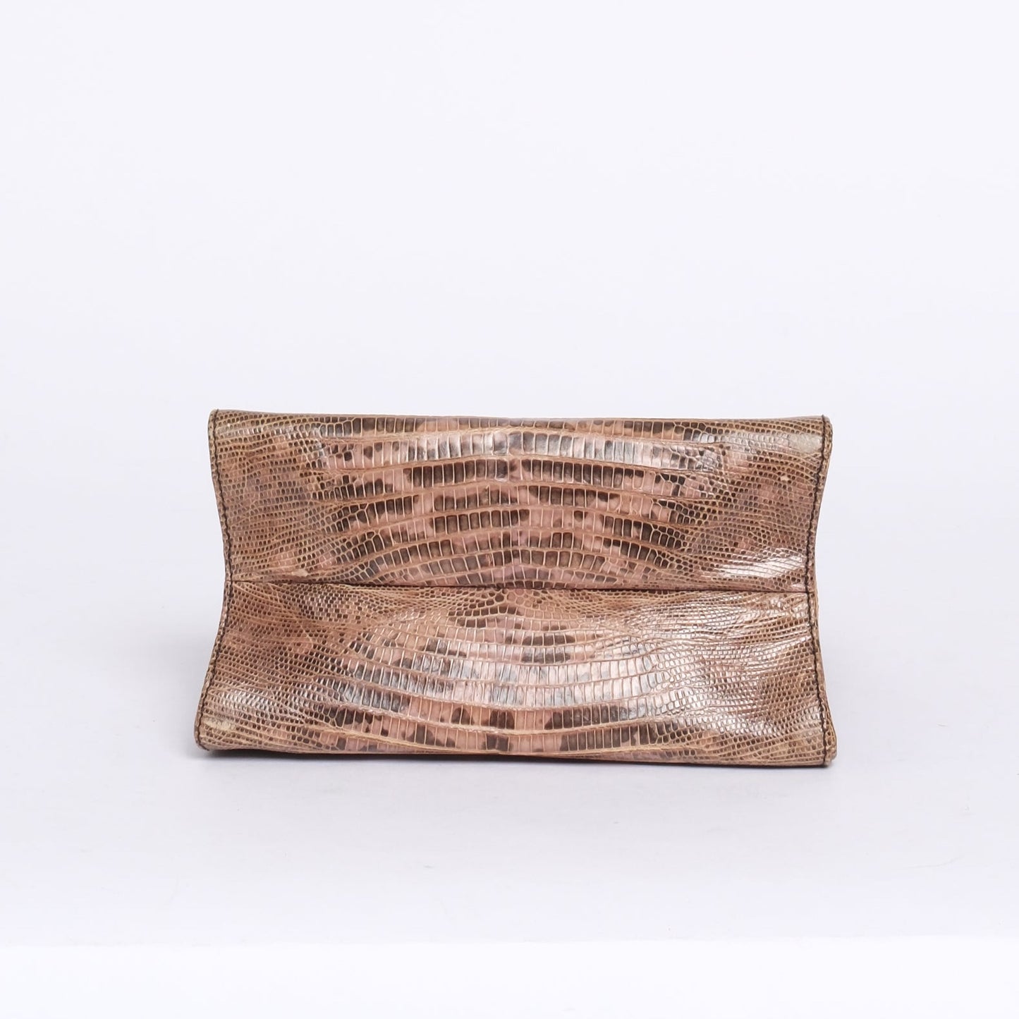 Prada Brown Lizard Leather Shoulder Bag