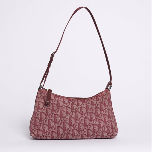 Christian Dior Maroon Trotter Pochette