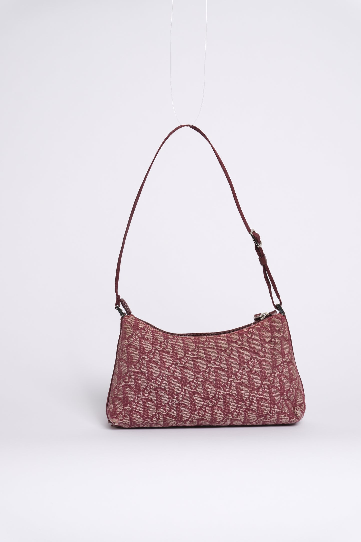 Christian Dior Maroon Trotter Pochette