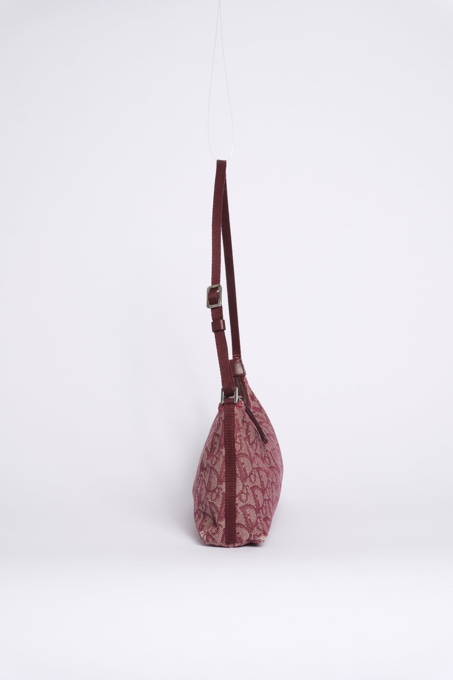 Christian Dior Maroon Trotter Pochette