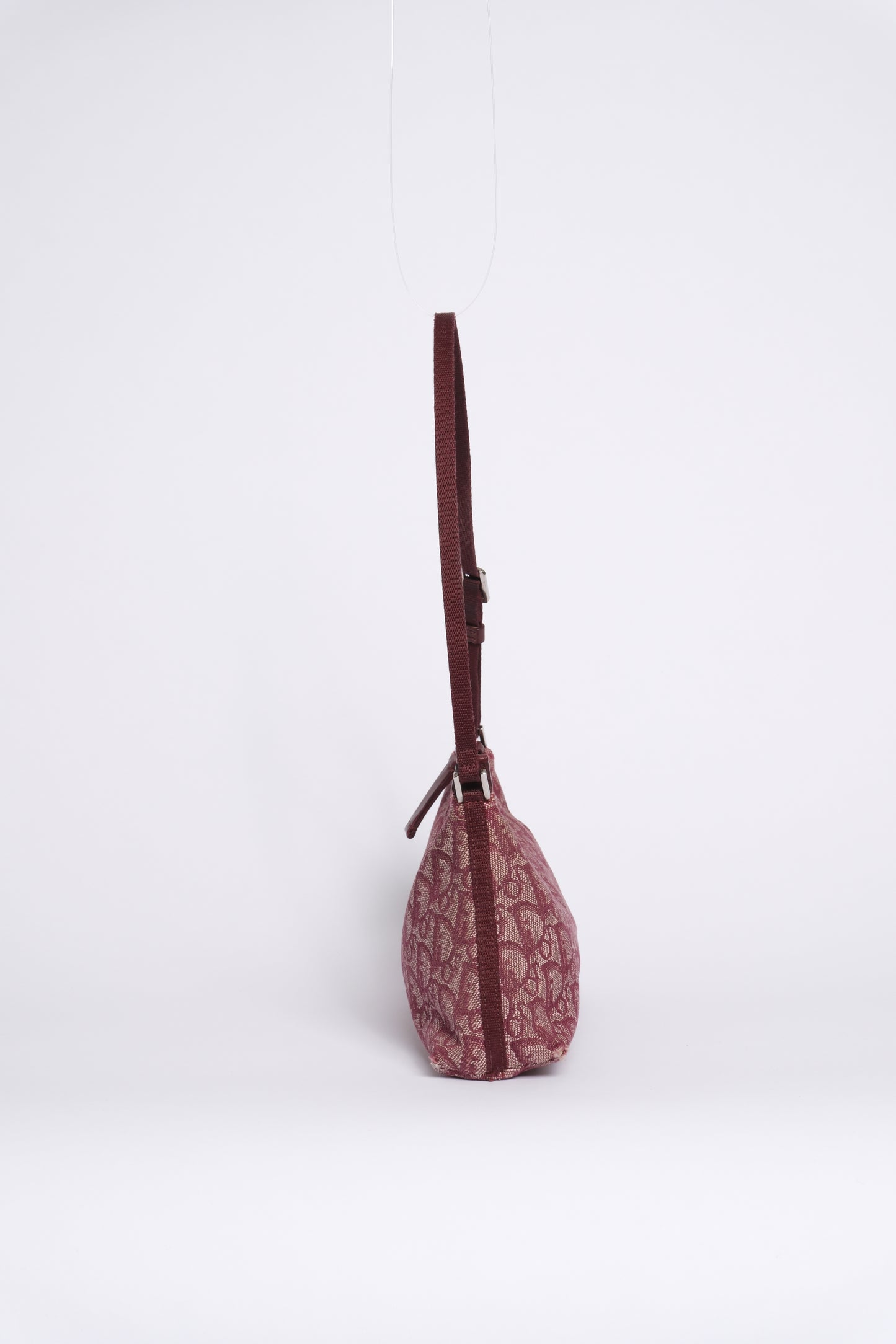 Christian Dior Maroon Trotter Pochette