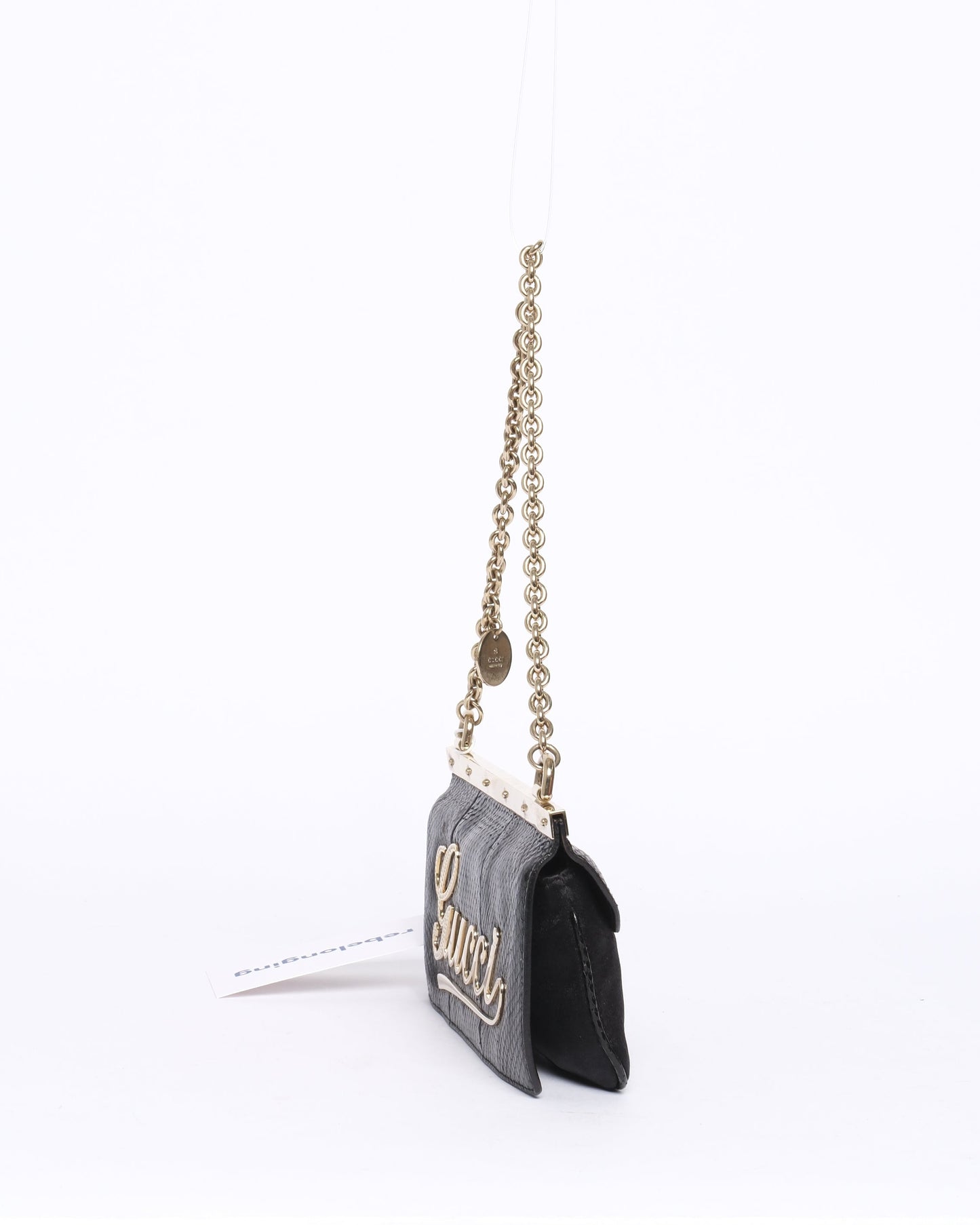 Gucci Python Black Evening Shoulder Bag