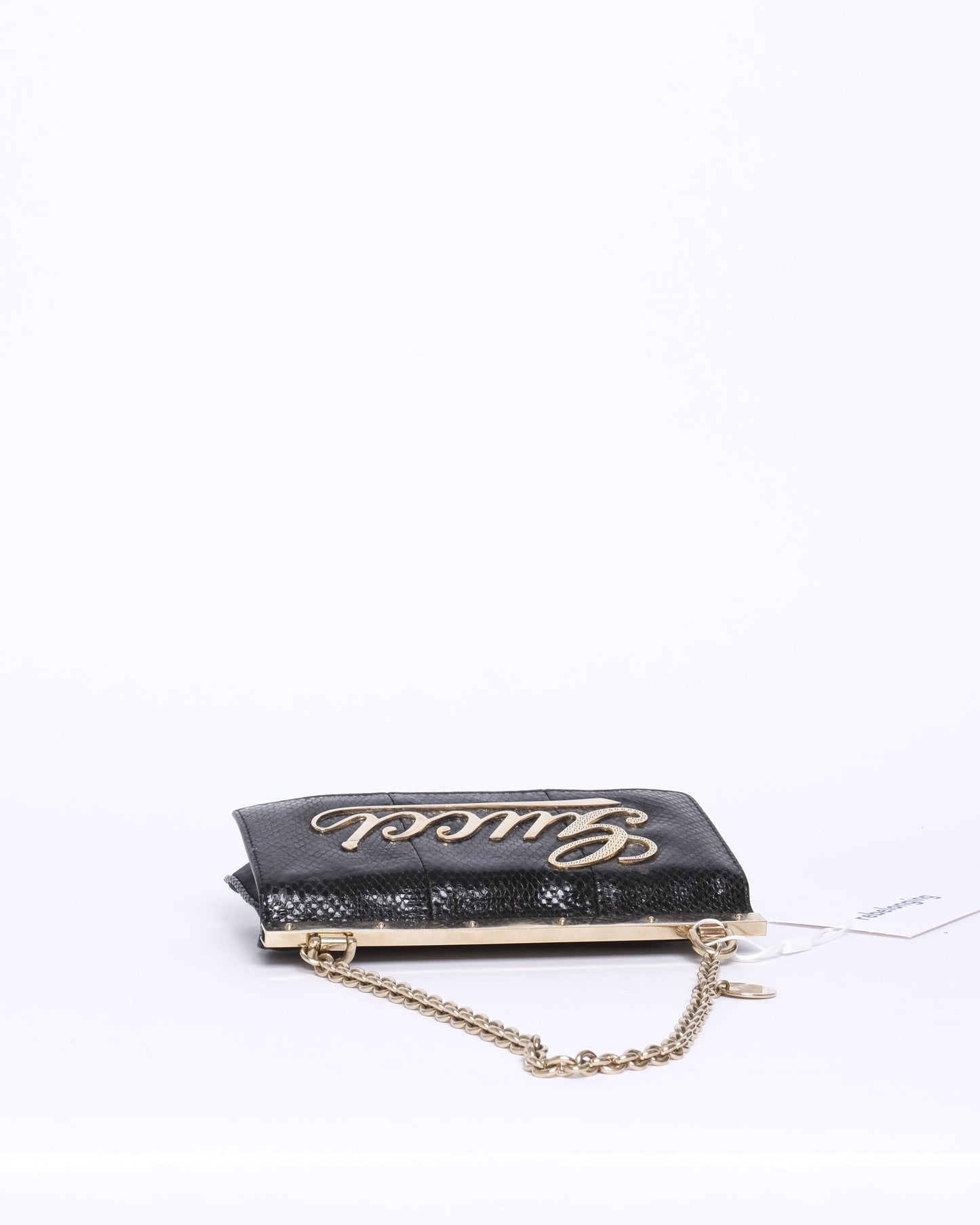 Gucci Python Black Evening Shoulder Bag