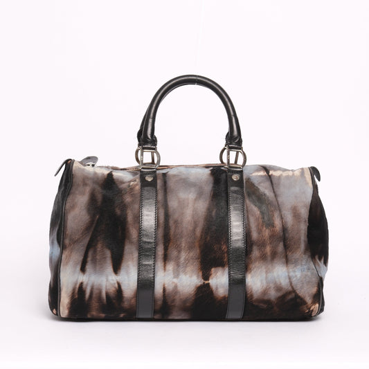 Christian Dior Ponyhair Tie-Dye Boston Bag