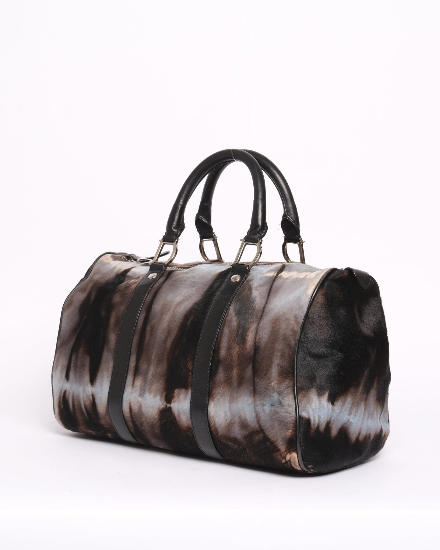 Christian Dior Ponyhair Tie-Dye Boston Bag