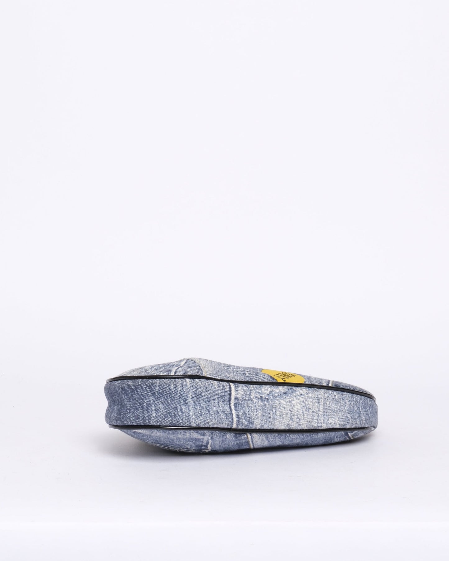Christine Dior Speedway Denim Printed Mini Saddle