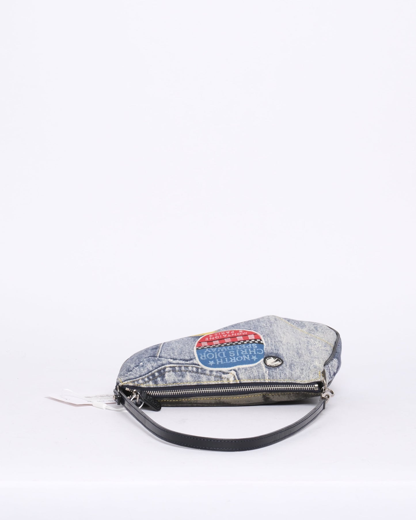 Christine Dior Speedway Denim Printed Mini Saddle
