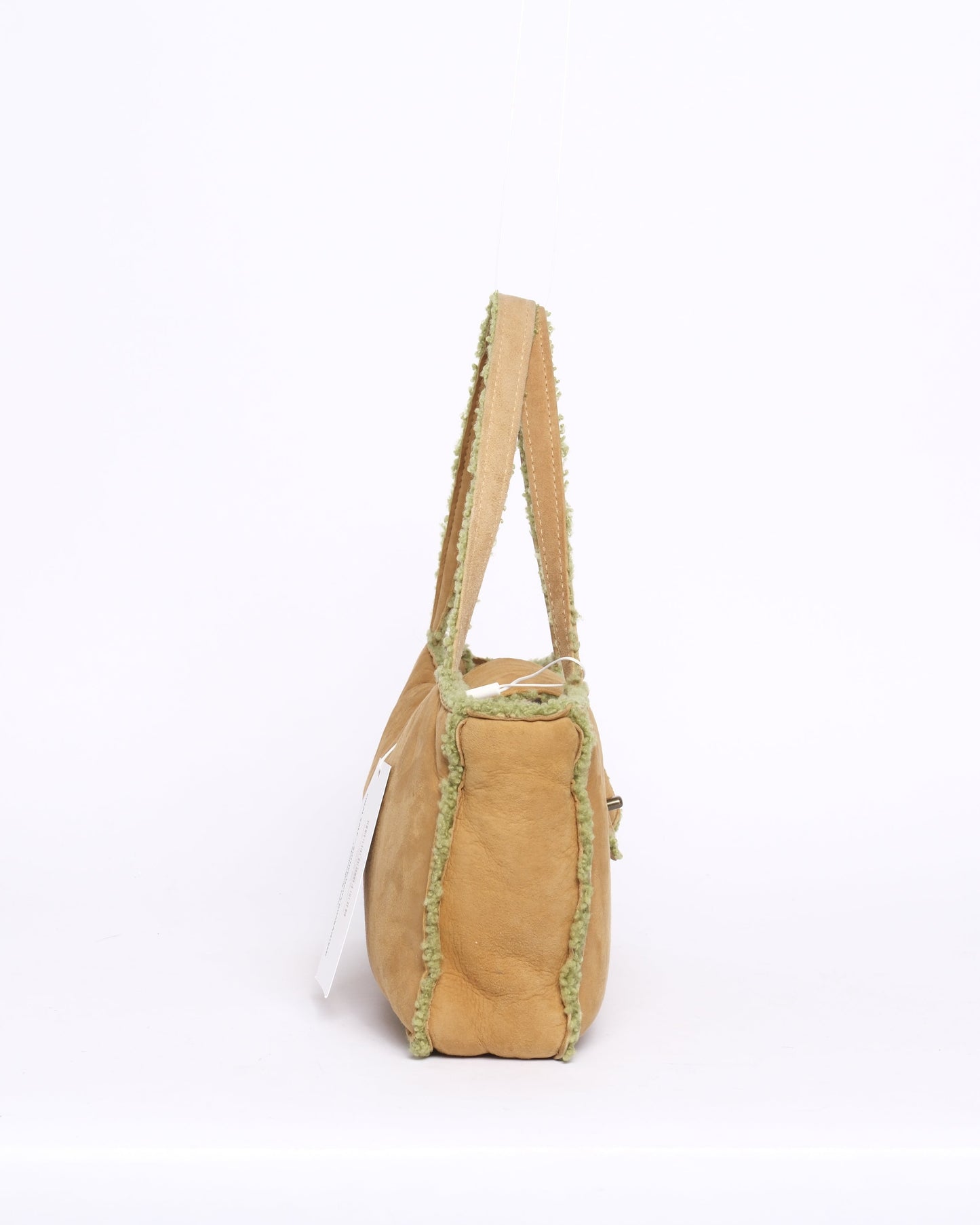 Chanel Green & Brown Mouton Top Handle Bag