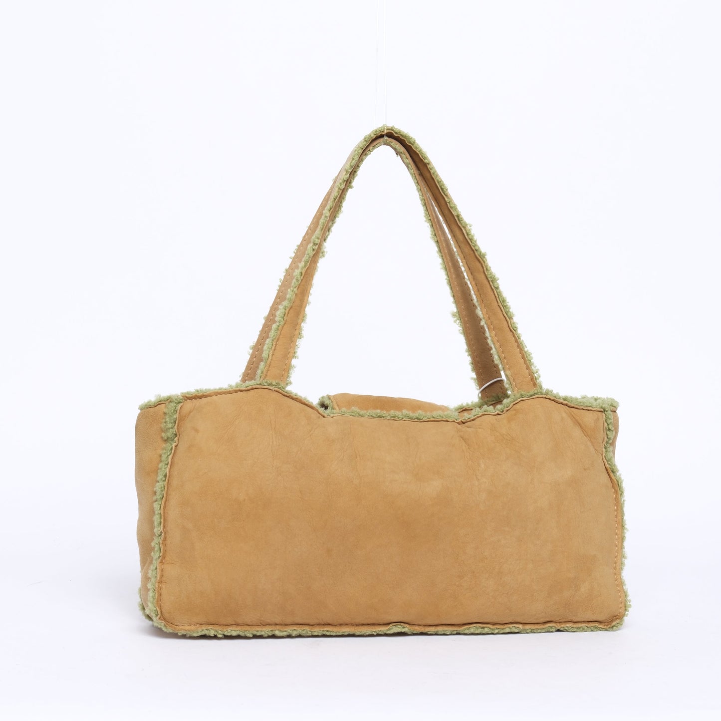 Chanel Green & Brown Mouton Top Handle Bag