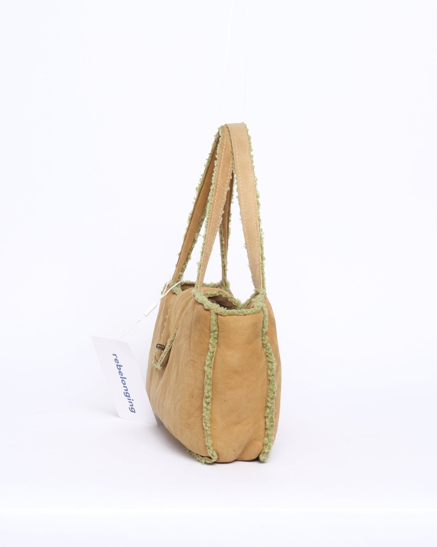 Chanel Green & Brown Mouton Top Handle Bag