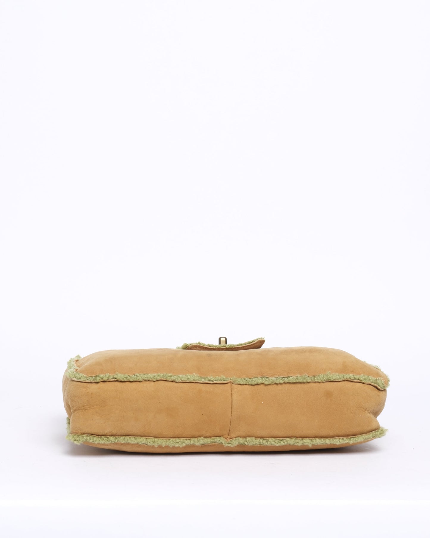 Chanel Green & Brown Mouton Top Handle Bag