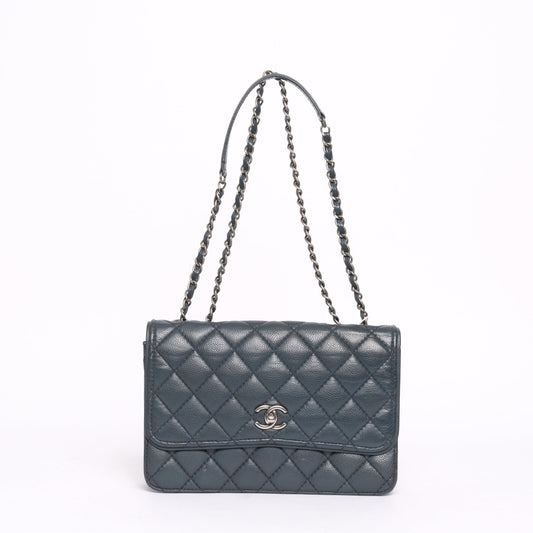 Chanel Blue Caviar Shoulder Bag