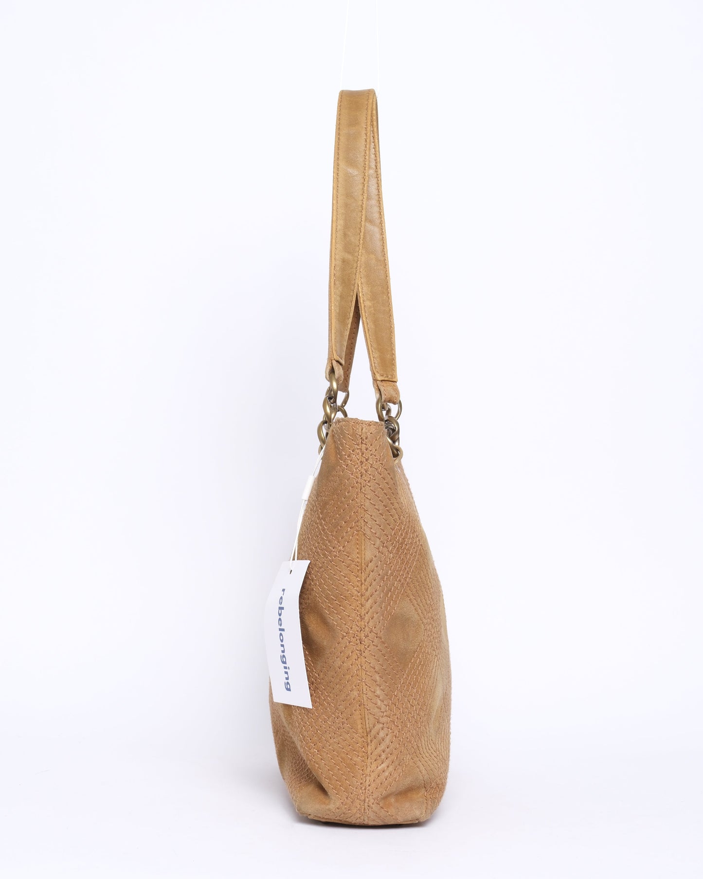 Chanel Brown Suede Wild Stitch Tote Bag GHW