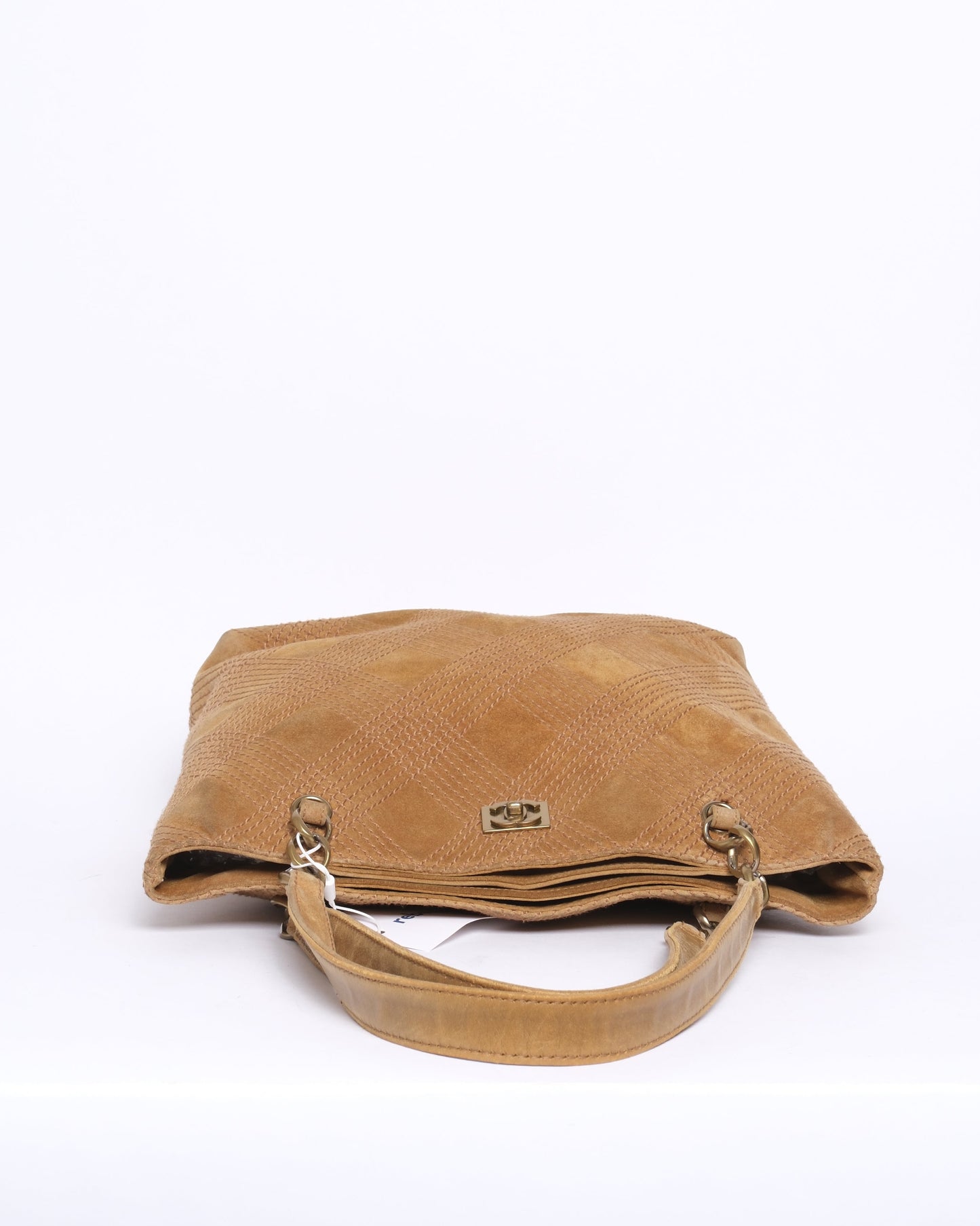 Chanel Brown Suede Wild Stitch Tote Bag GHW