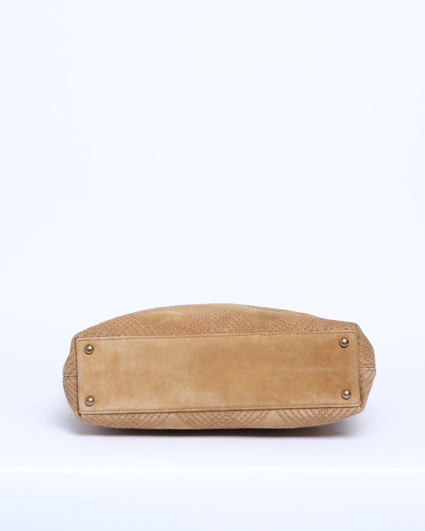 Chanel Brown Suede Wild Stitch Tote Bag GHW