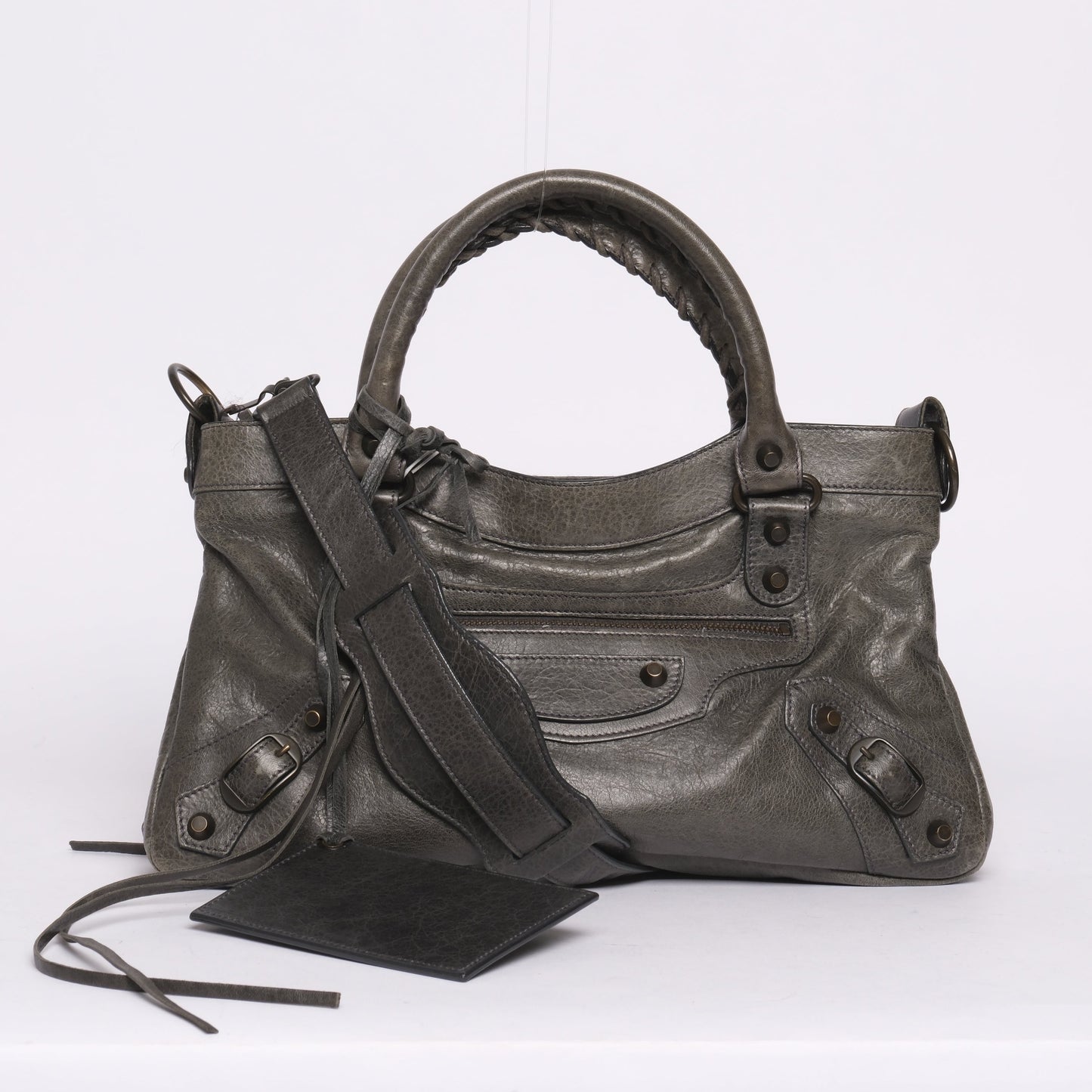 Balenciaga Washed Gray First City Bag