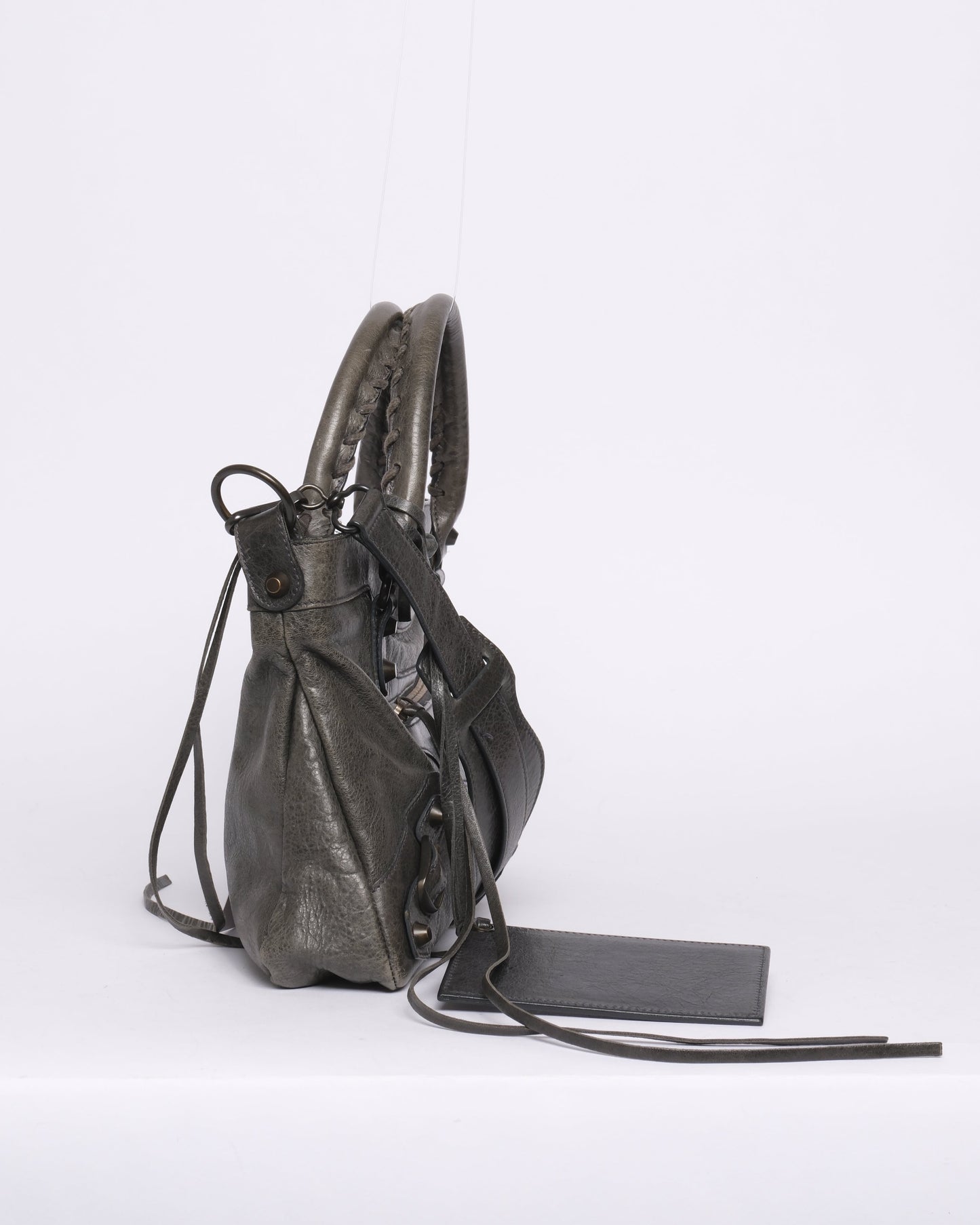 Balenciaga Washed Gray First City Bag