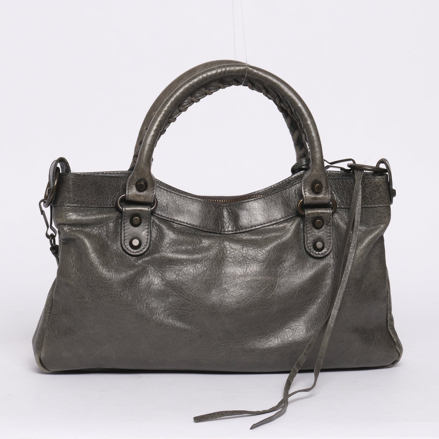Balenciaga Washed Gray First City Bag