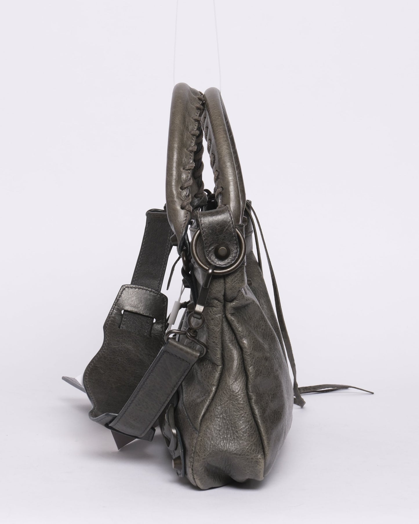 Balenciaga Washed Gray First City Bag