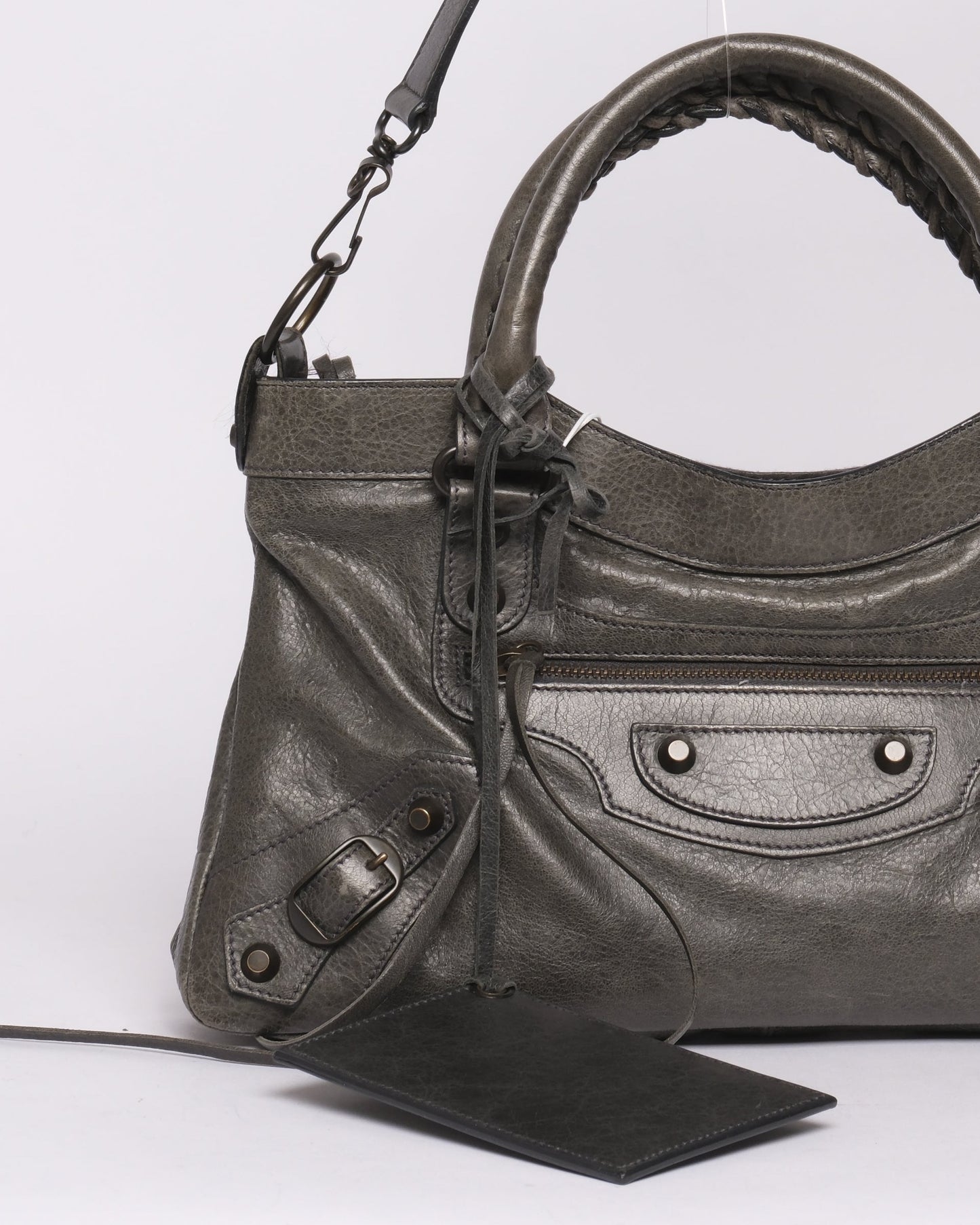 Balenciaga Washed Gray First City Bag