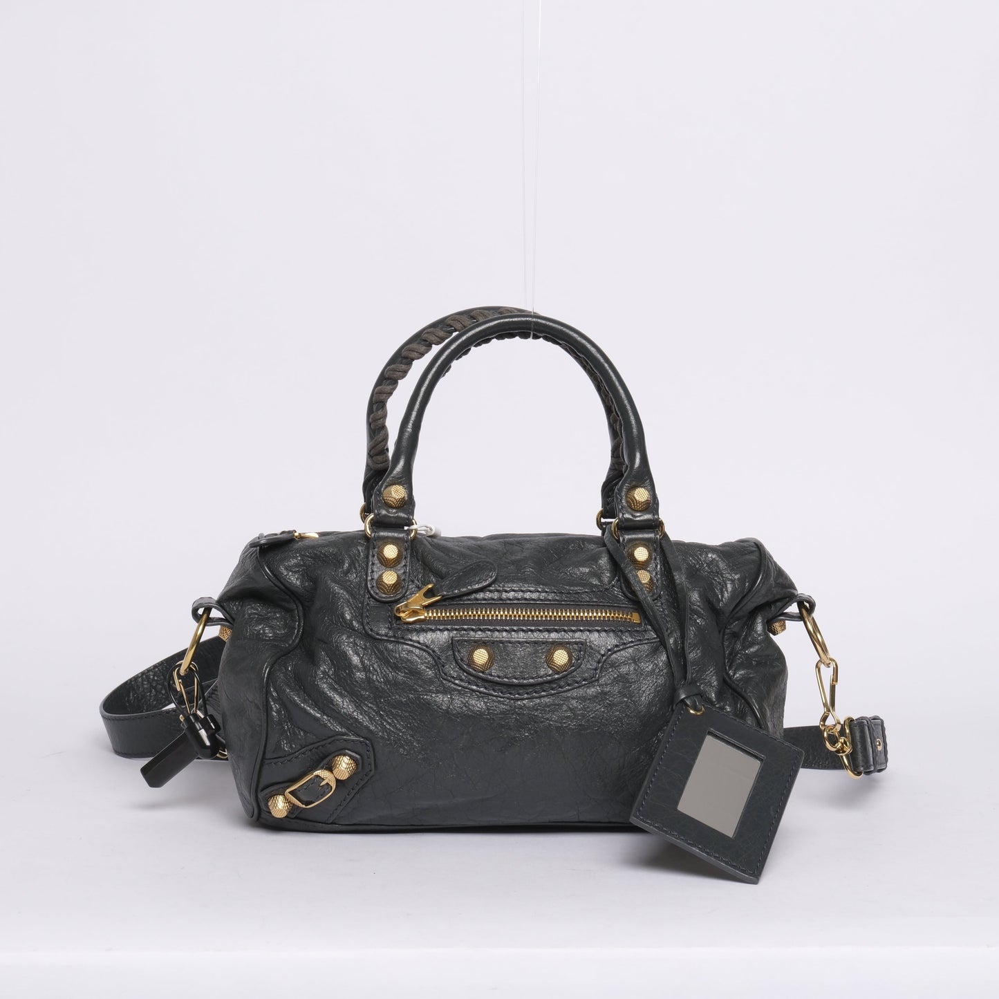 Balenciaga Gray Mini Twiggy w/ Giant Hardware