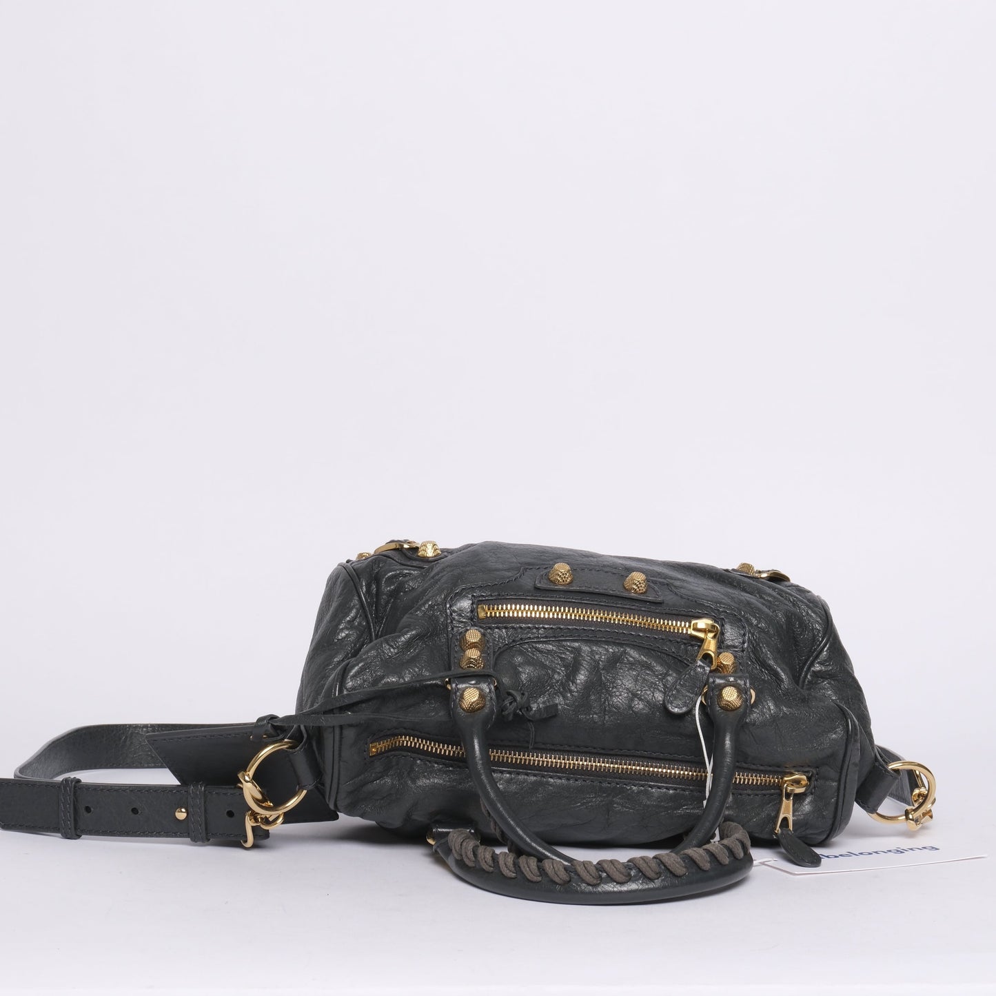 Balenciaga Gray Mini Twiggy w/ Giant Hardware