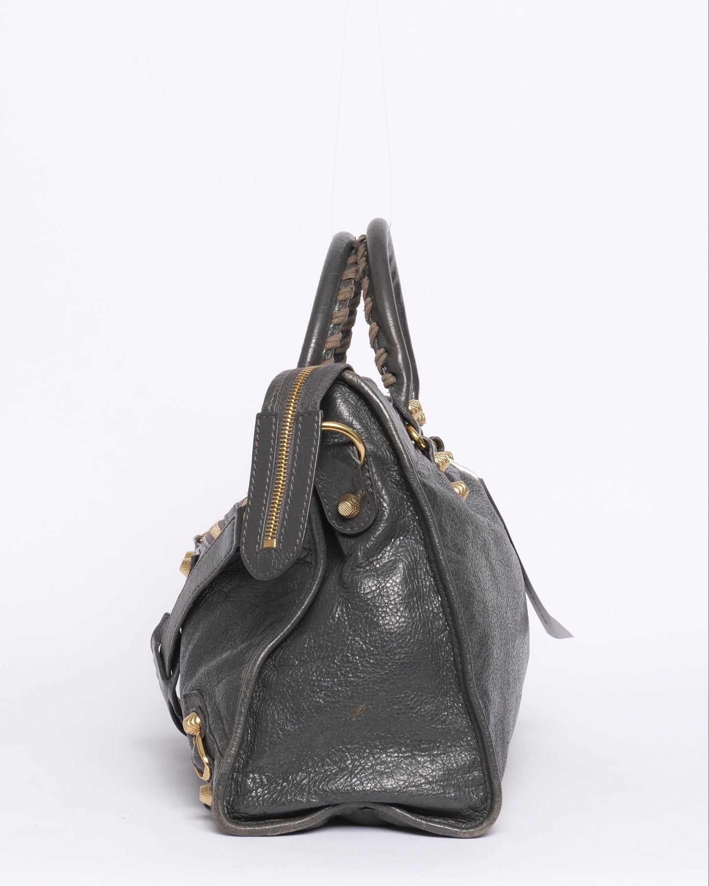 Balenciaga Gray City Bag w/ Gold Hardware