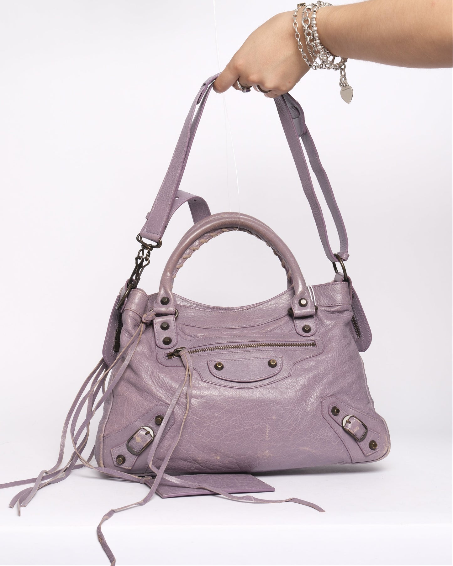 Balenciaga Lilac Purple Town City Bag
