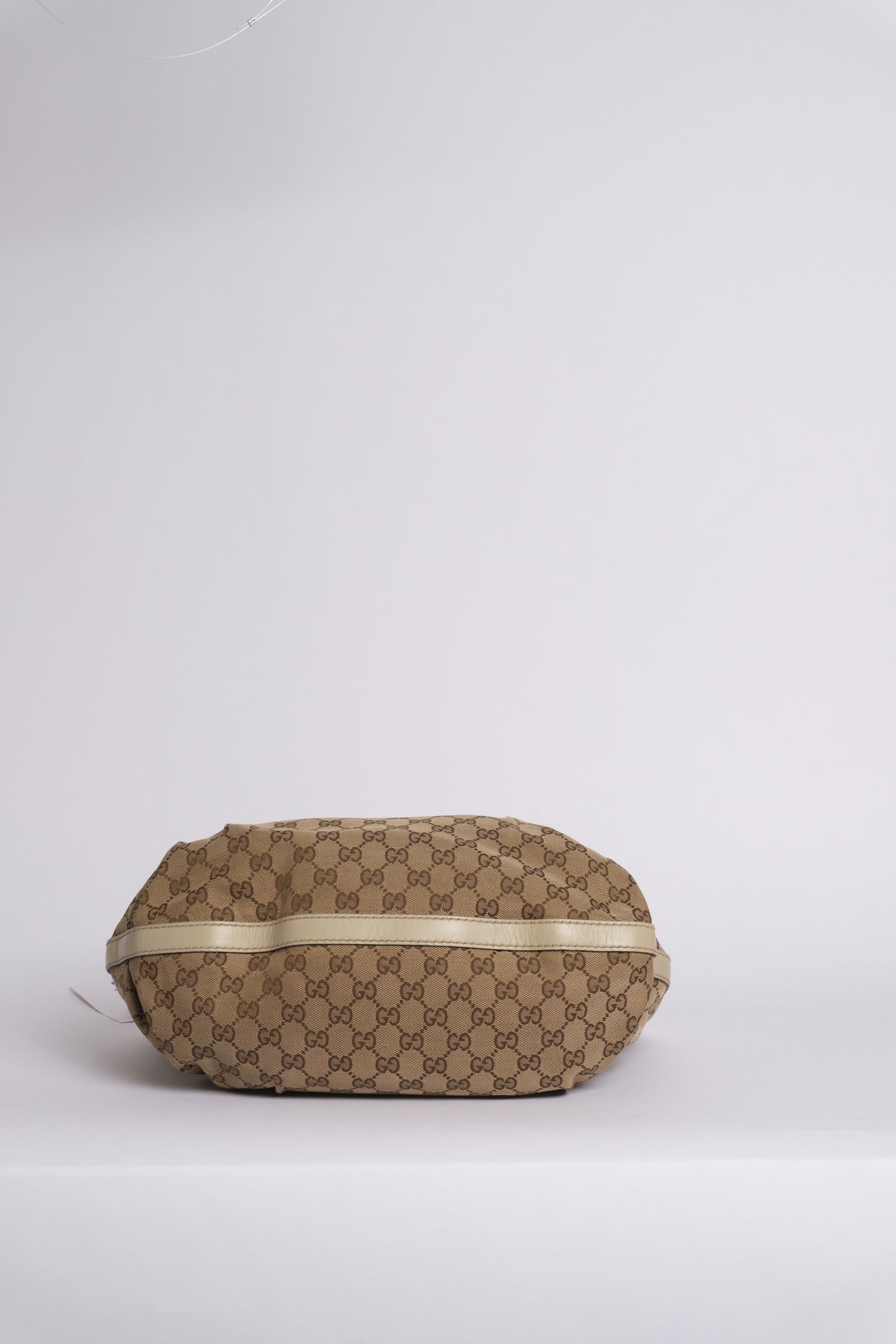 Gucci Brown & Beige Monogram Canvas & Leather Scarlet Tote