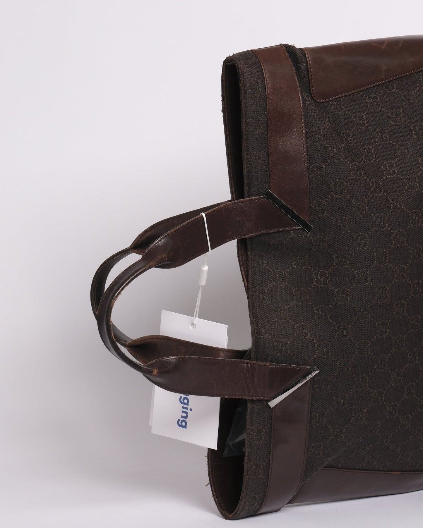Gucci Dark Brown Monogram Tote Bag