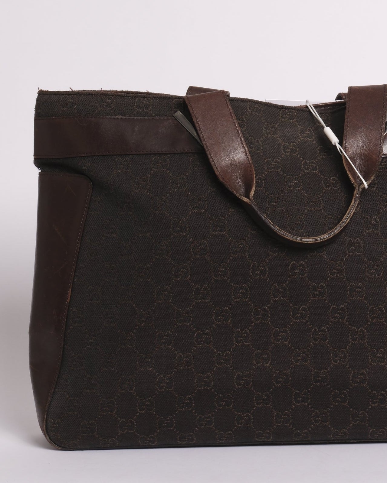 Gucci Dark Brown Monogram Tote Bag