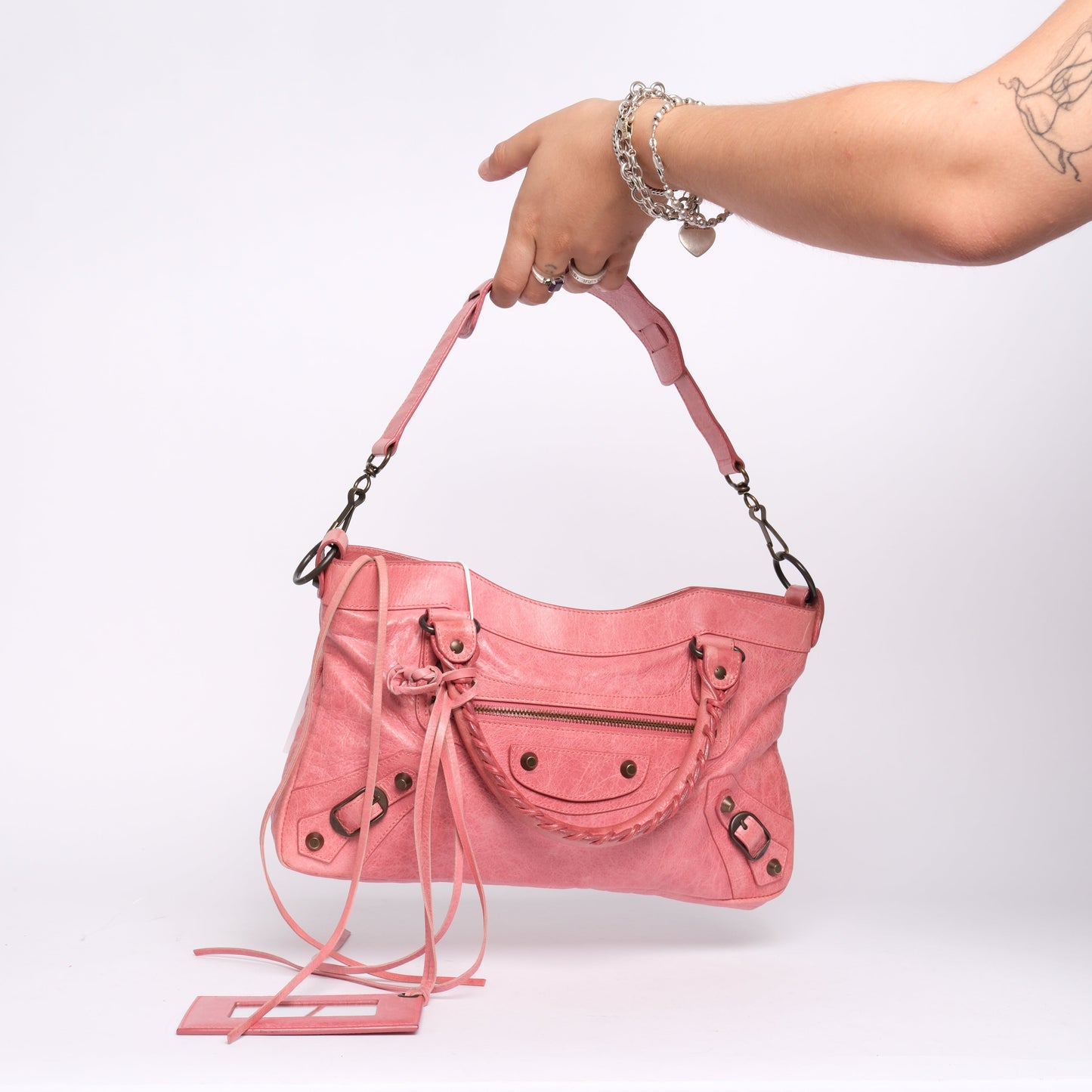 Balenciaga Small Pink First City Bag