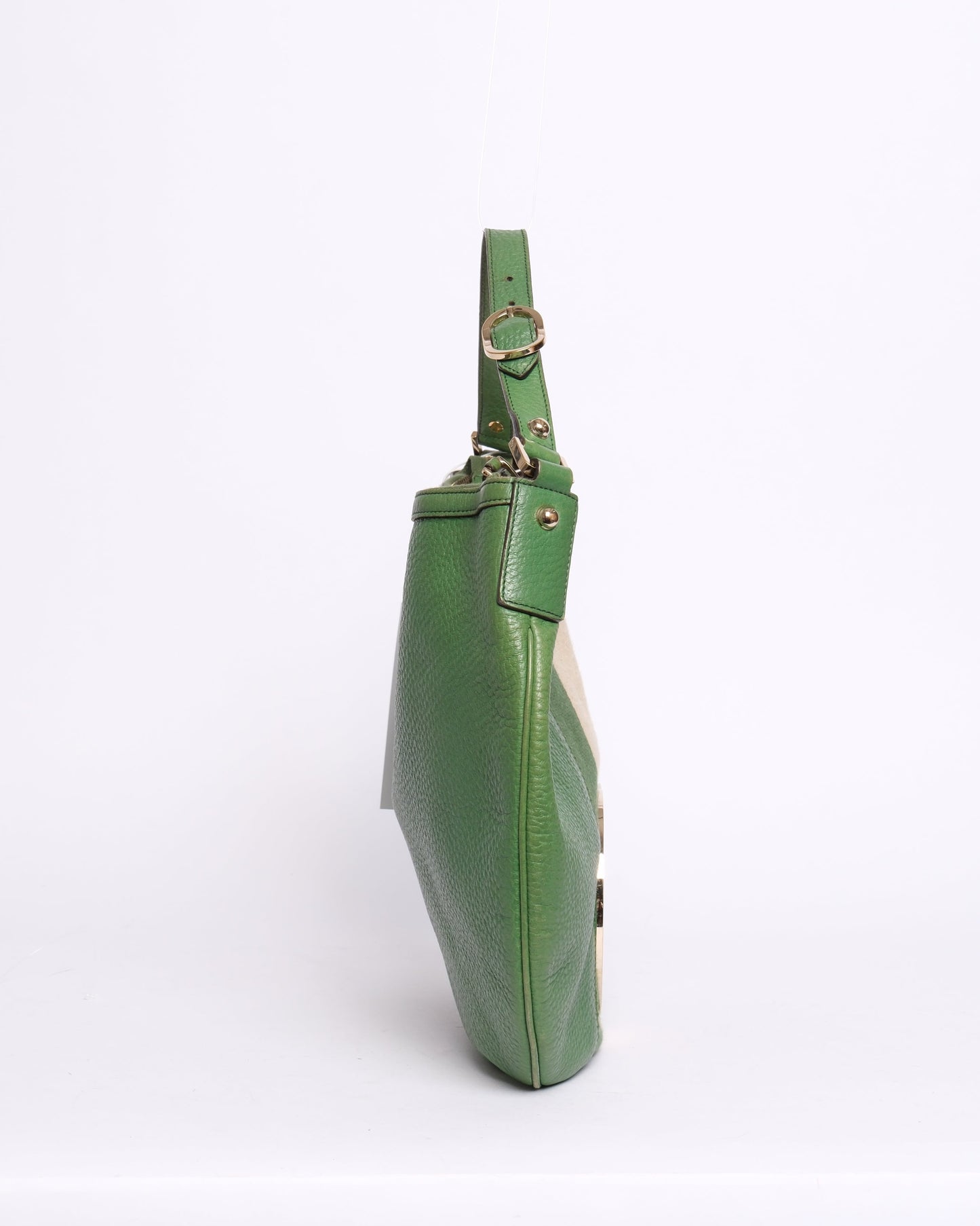 Gucci Green Interlocking GG Logo Shoulder Bag