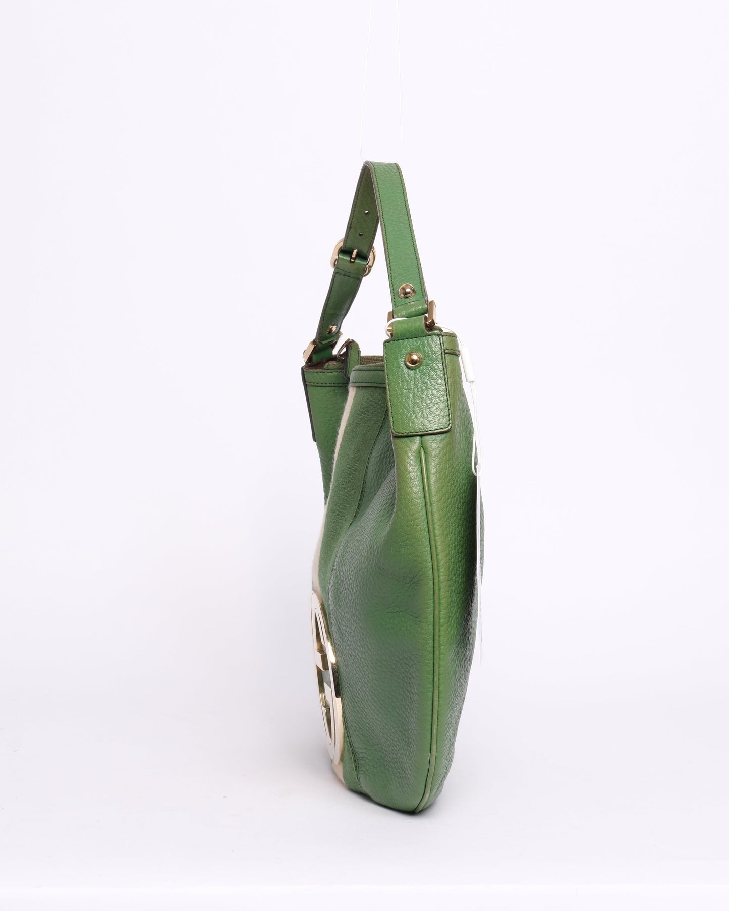 Gucci Green Interlocking GG Logo Shoulder Bag
